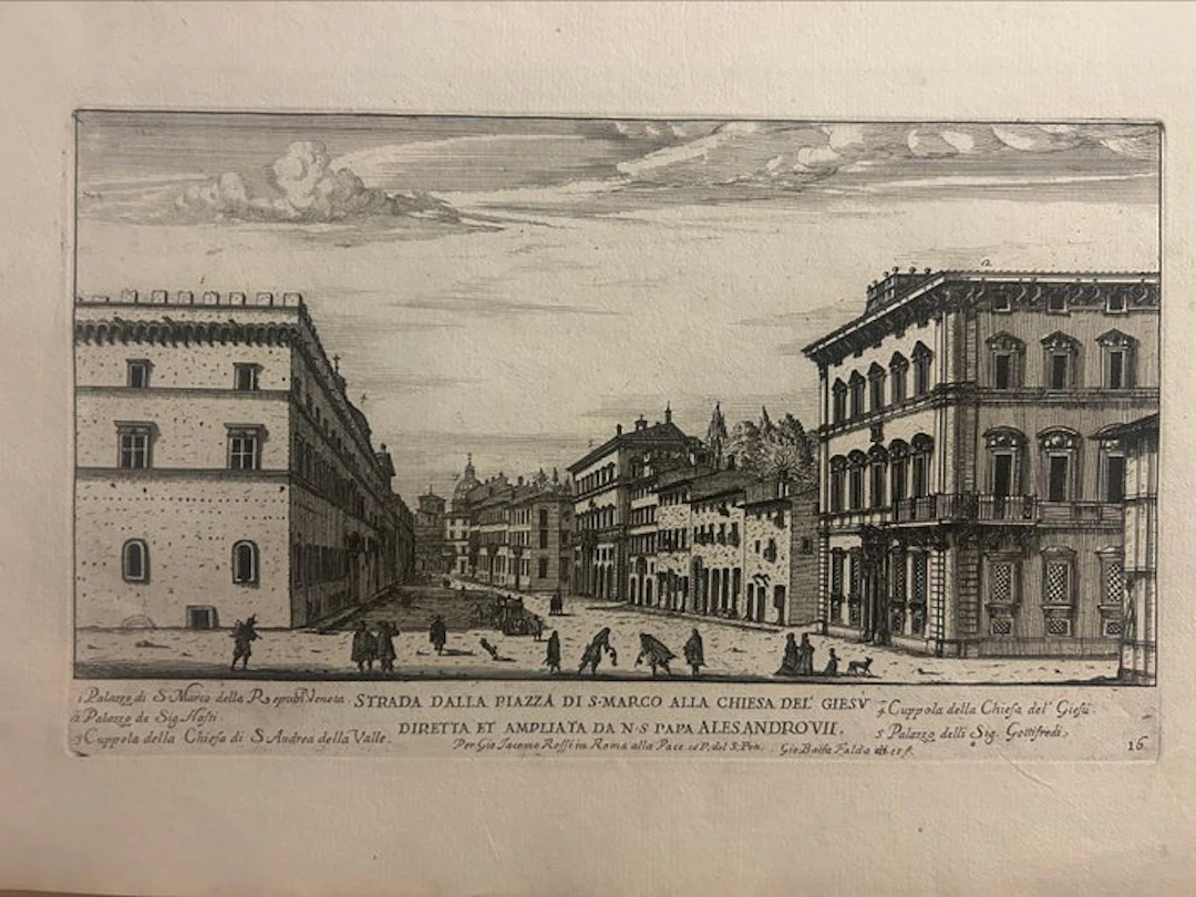 Italy - Rome; Giovanni Battista Falda (Valdugia 1643 –...