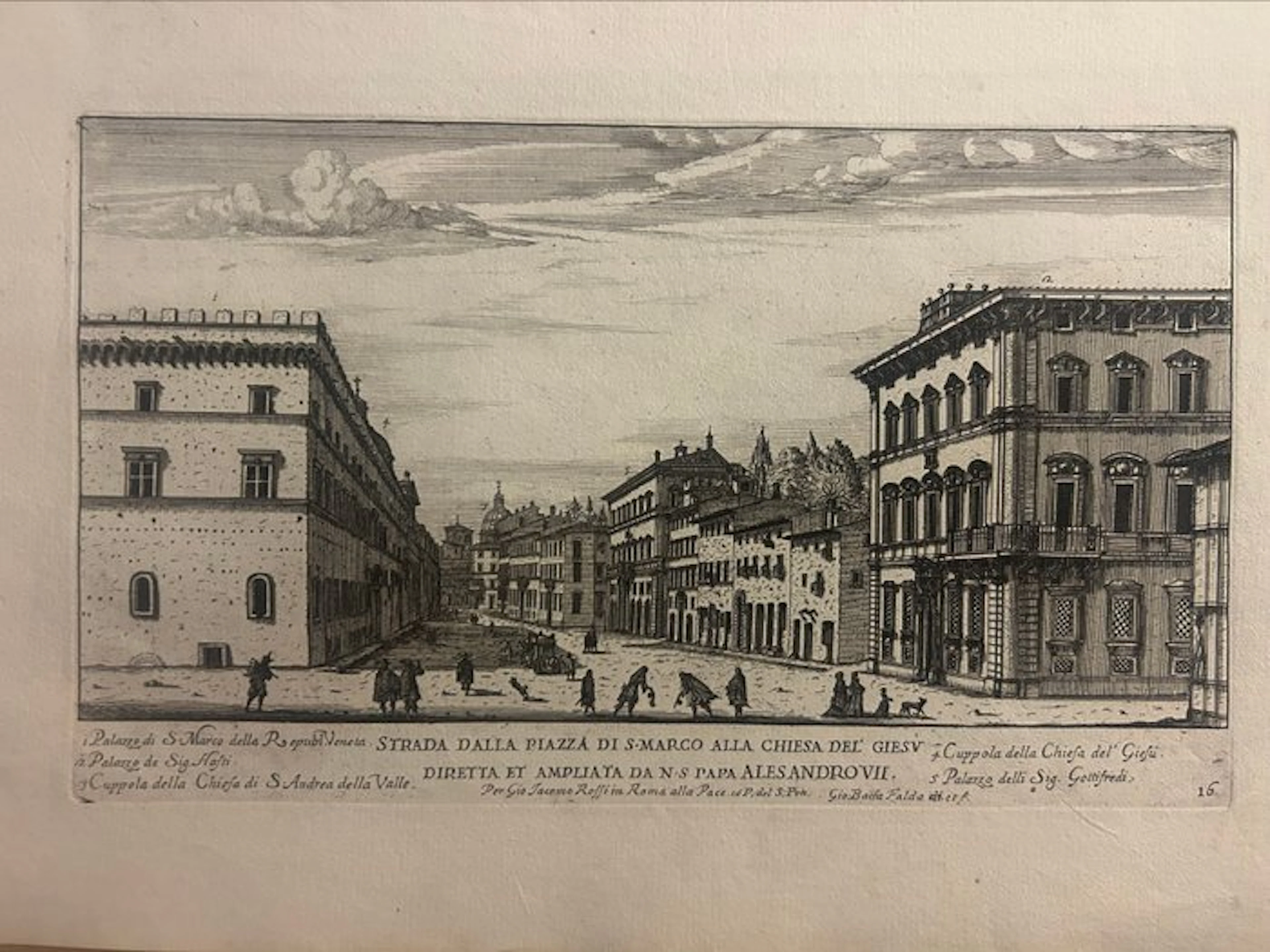 Italy - Rome; Giovanni Battista Falda (Valdugia 1643 –...