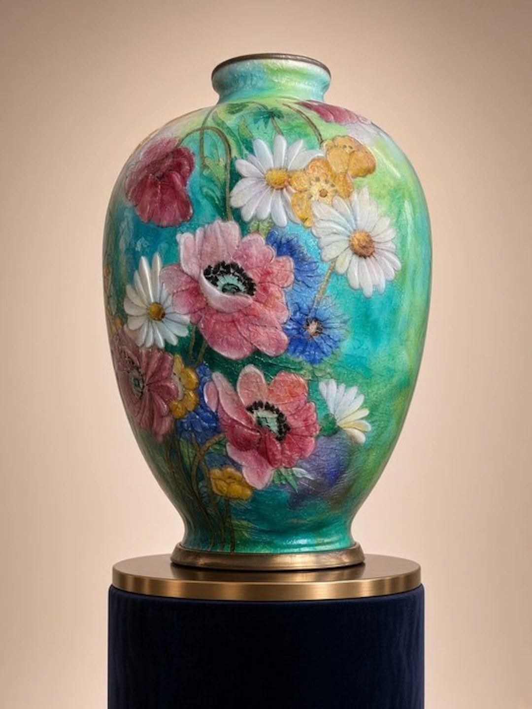 Vase - A Camille Fauré (1874–1956) Art Deco Impasto...