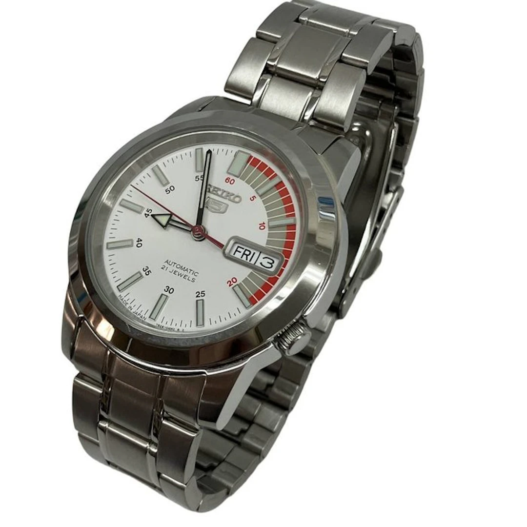 Seiko - Seiko - 5 "Racer" White Dial - No reserve price...