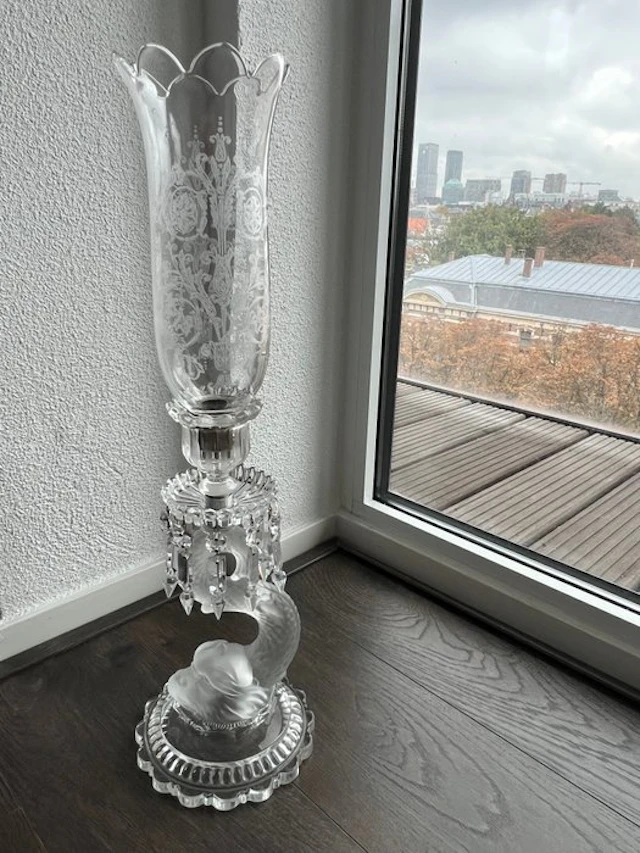 Baccarat - Candleholder Dauphin (Dolphin) - Crystal