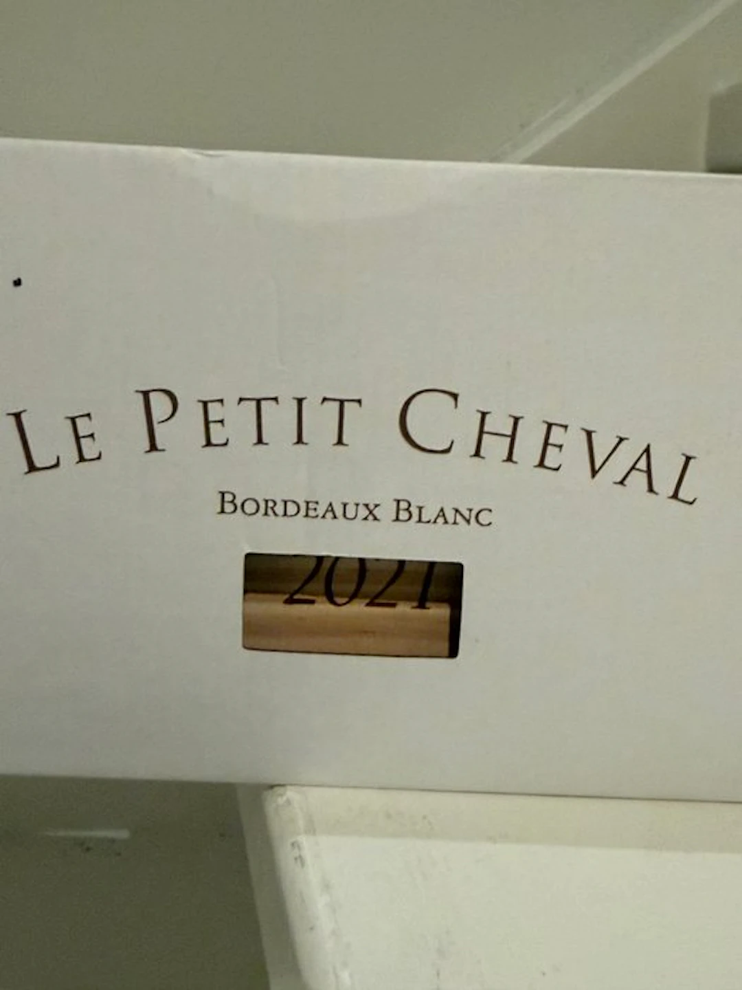 2021 Le Petit Cheval