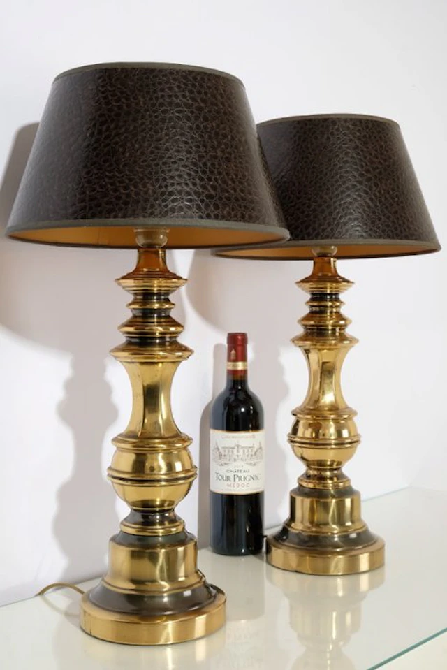 Paar Exclusieve Chique Neoklassieke High-End Tafellampen...