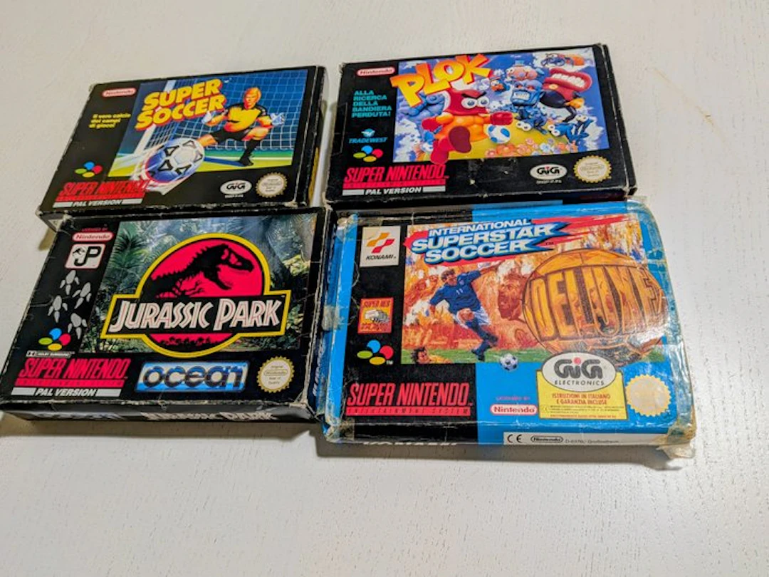 Nintendo - Super Nintendo - Lotto Super Nintendo : Plok+Flyer Donkey Kong