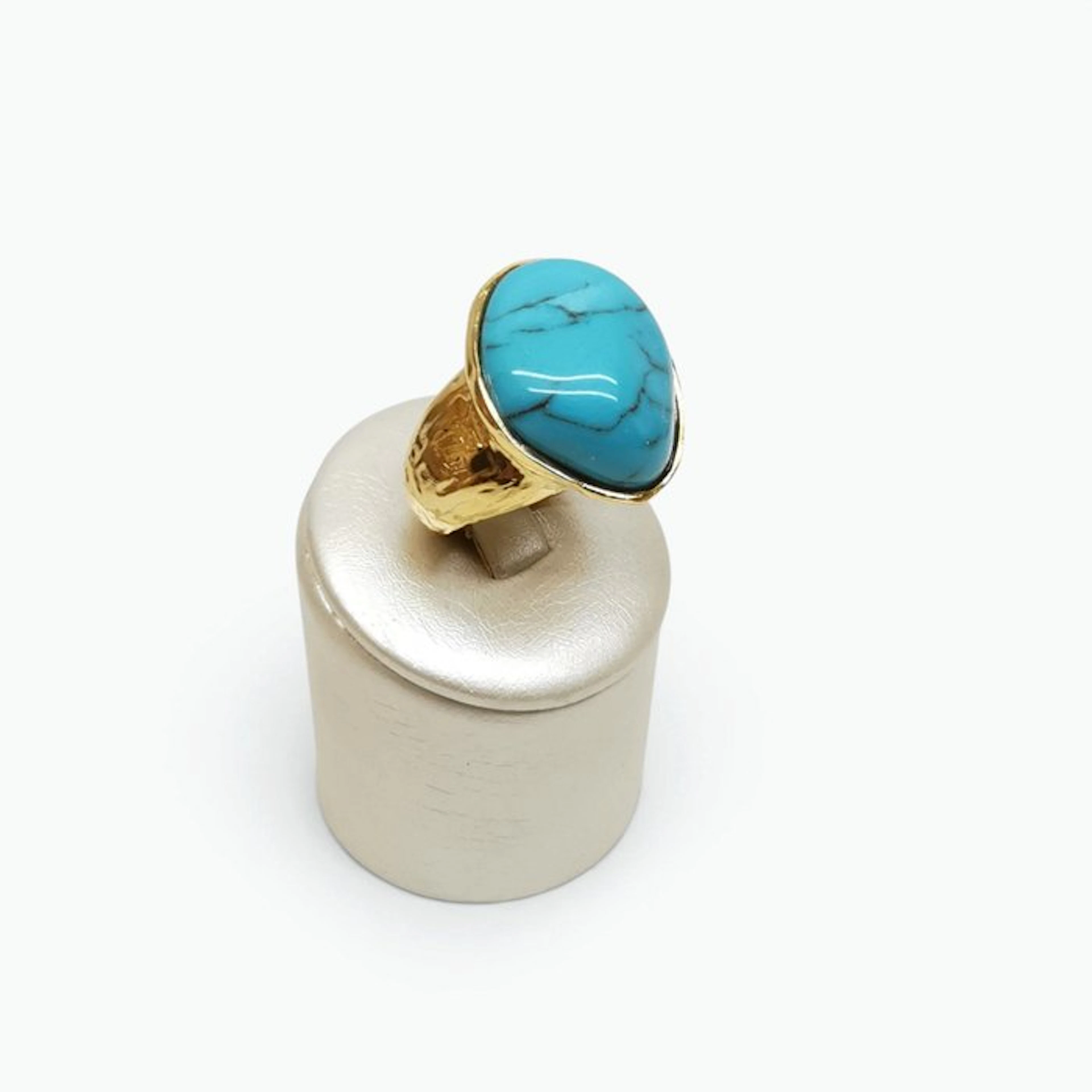 Turquoise - Bronze - Ring - Italian Craftsmanship