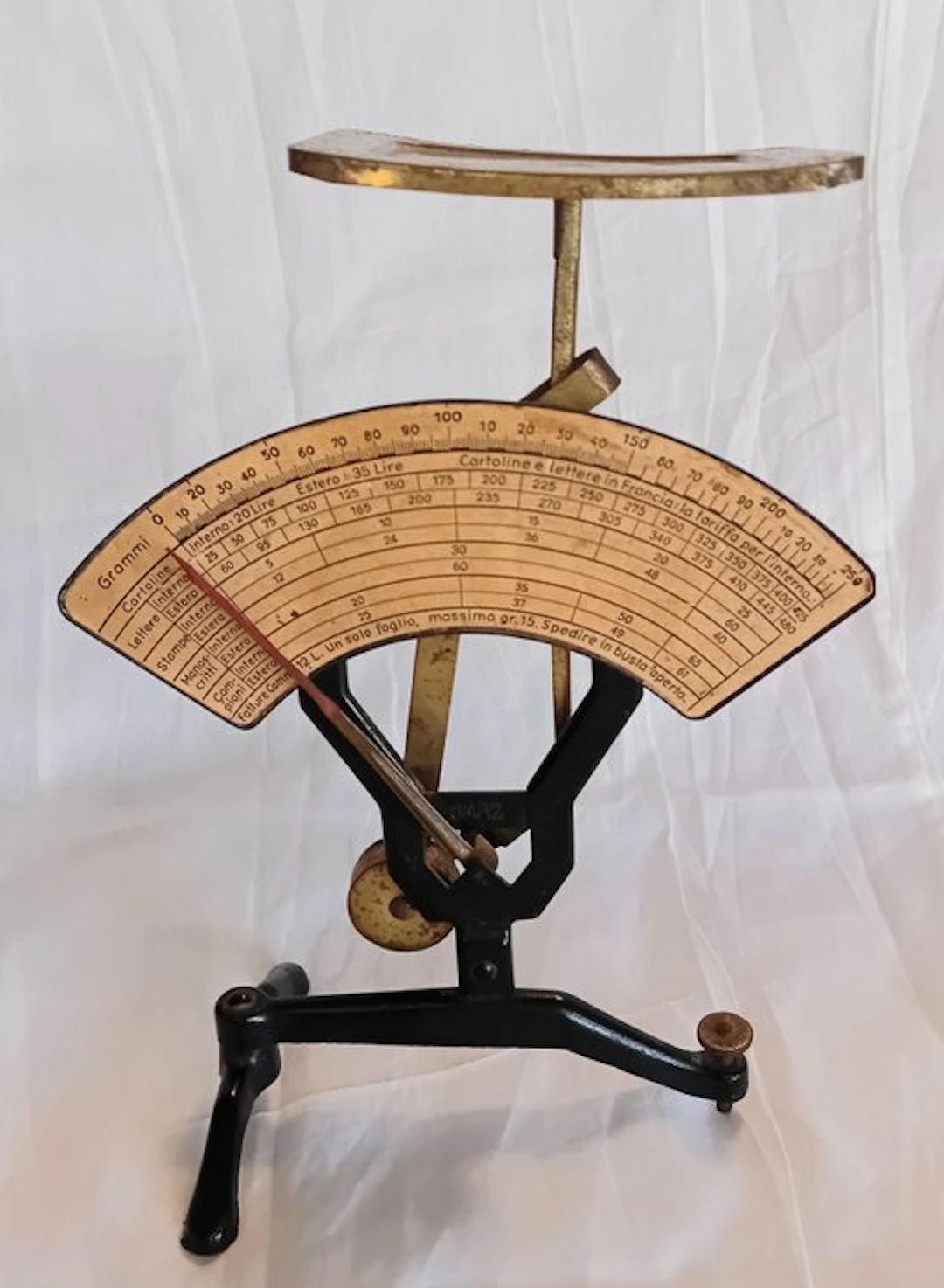 Jacopo Maul - Balance or scale - Postal. - Brass, Iron - 1920-1940