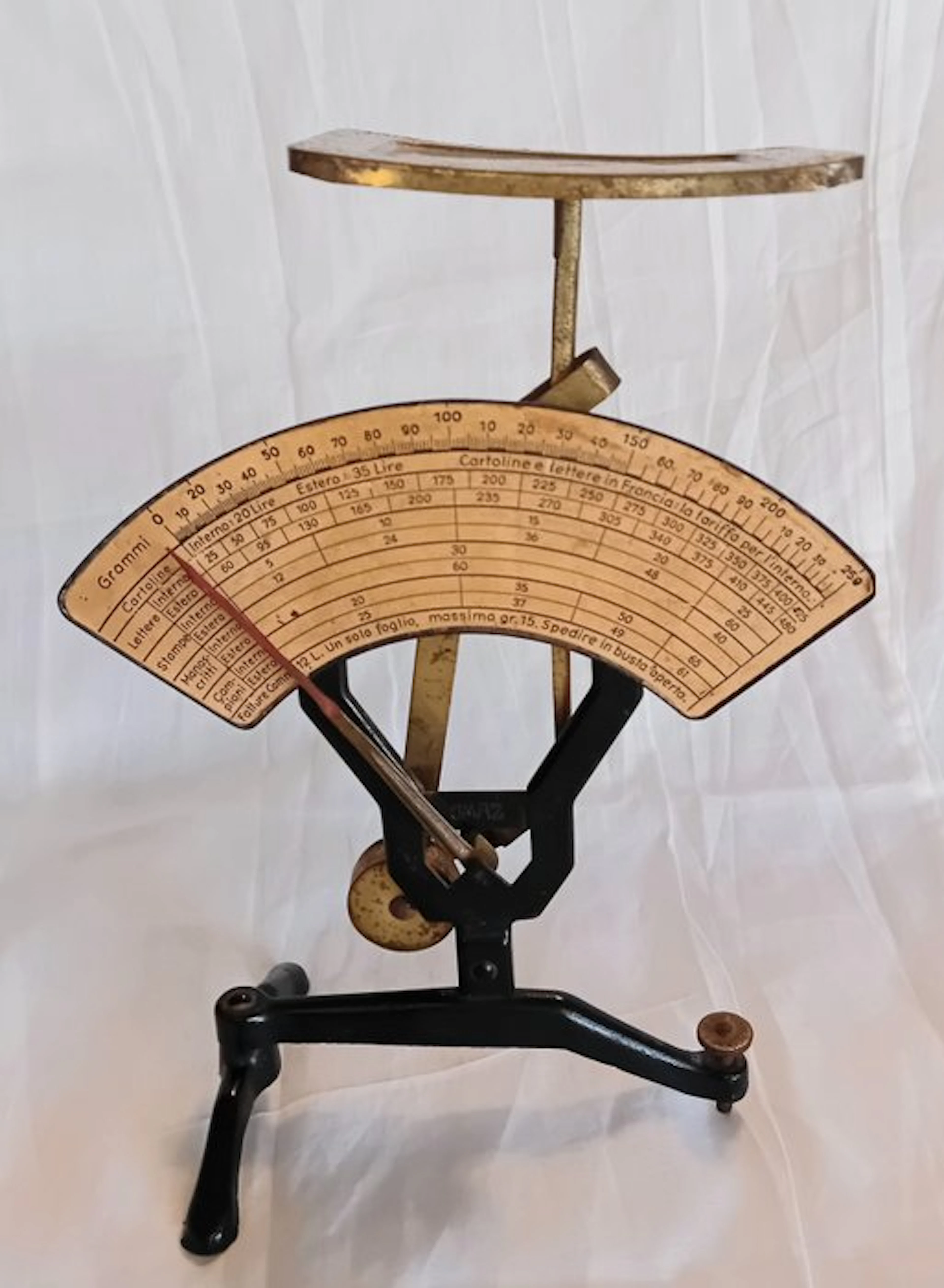 Jacopo Maul - Balance or scale - Postal. - Brass, Iron - 1920-1940