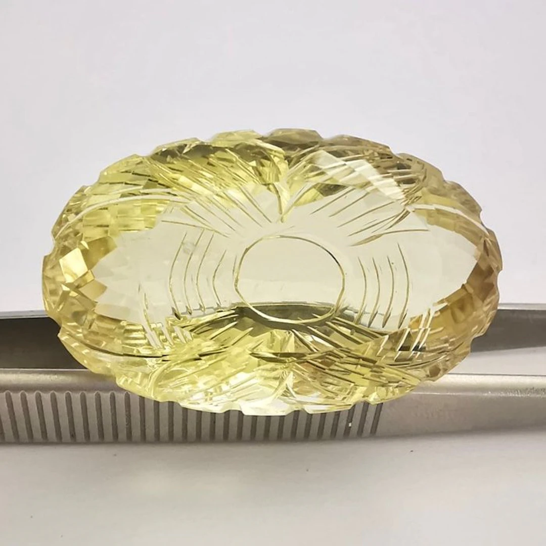 No reserve price Citrine - 87.43 ct - Antwerp Laboratory...