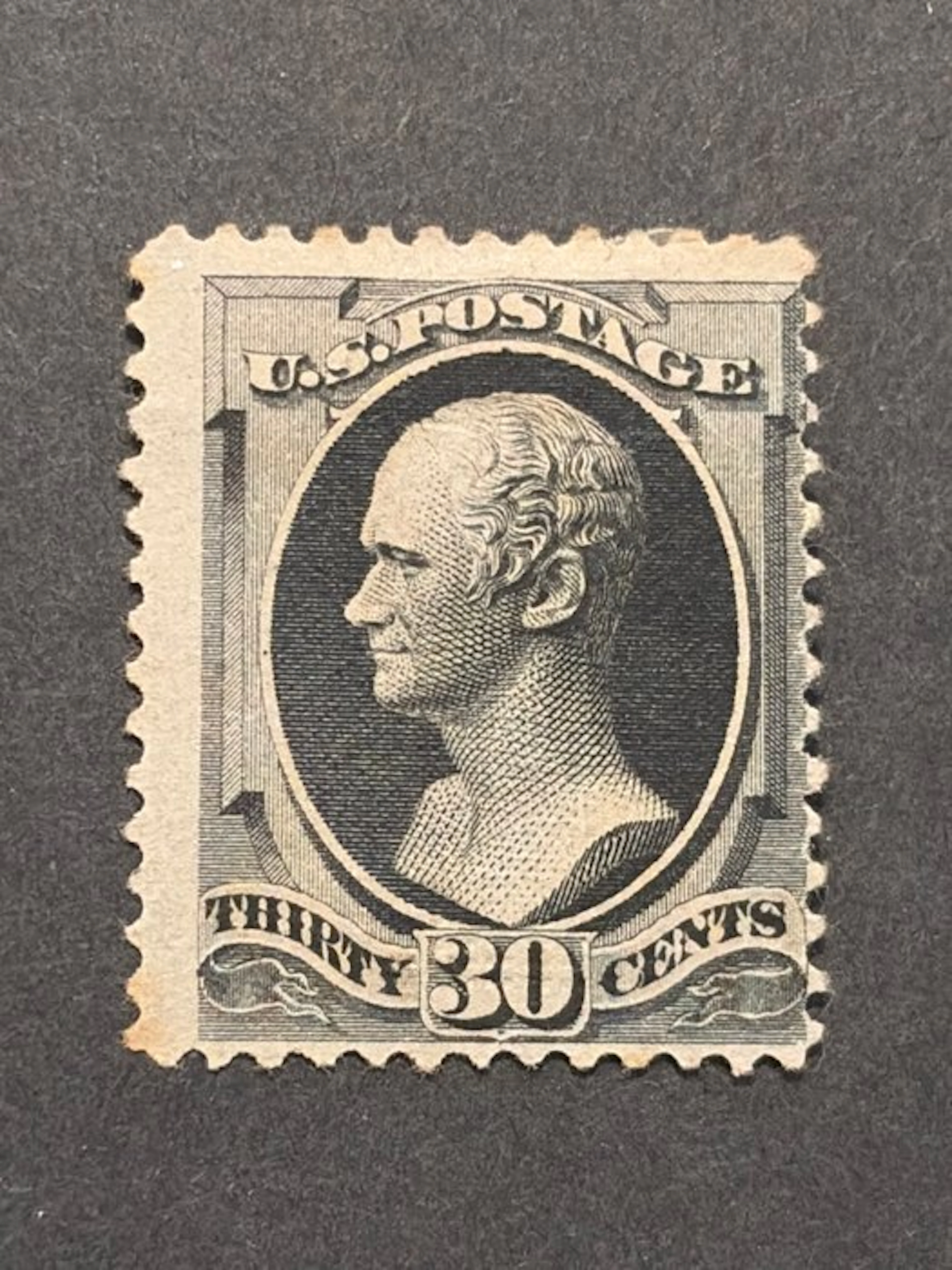 United States 1870 - Very rare grille and relief CV 2019; €16,000. - Yvert 48a