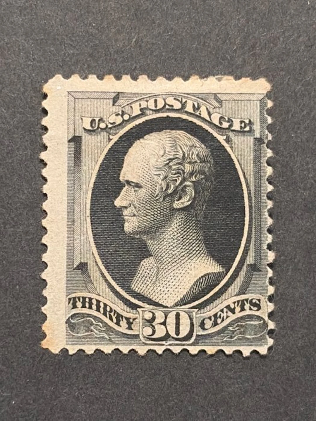 United States 1870 - Very rare grille and relief CV 2019; €16,000. - Yvert 48a