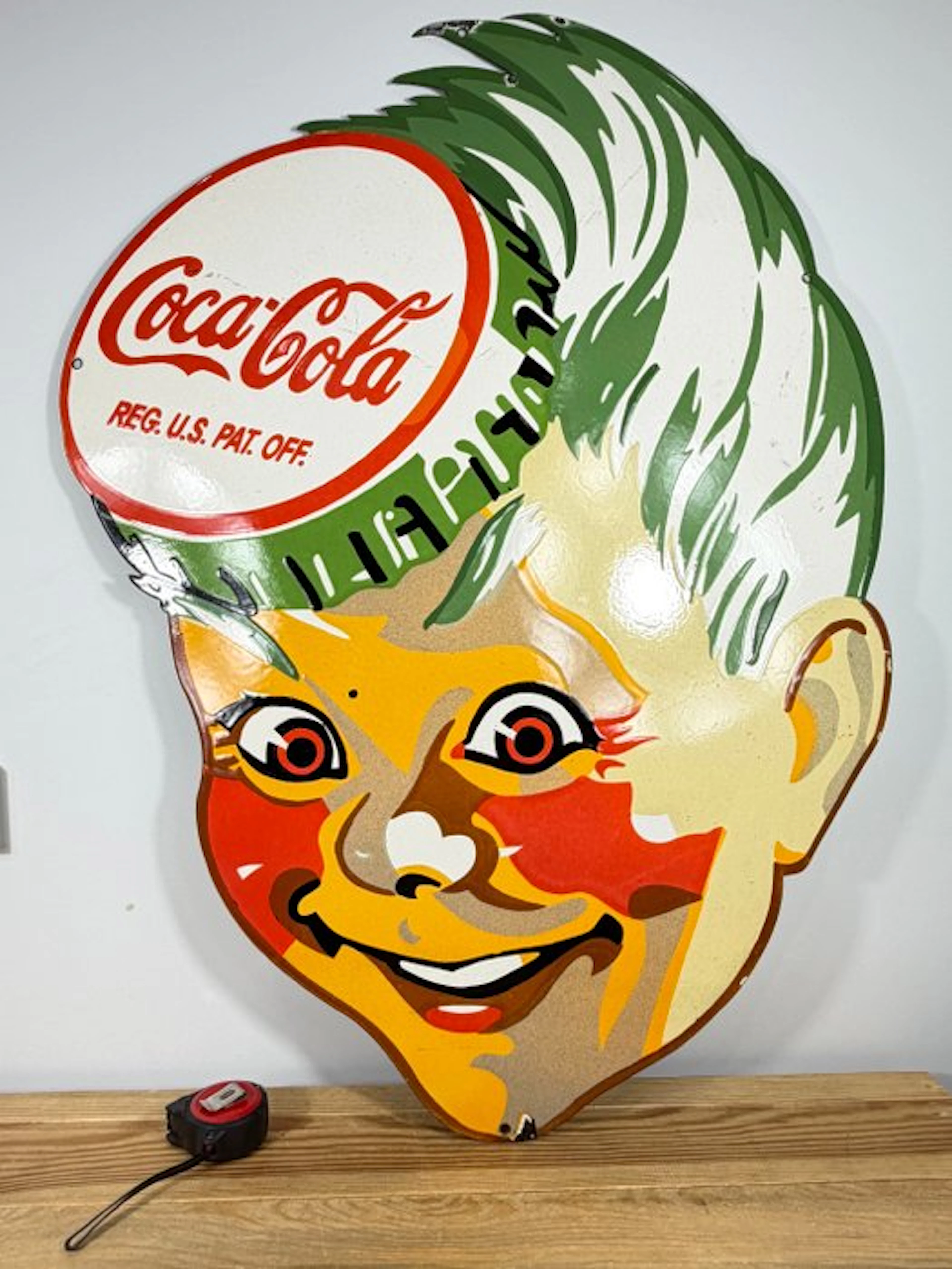 Coca-Cola - Enamel plate - XXL - Enamel