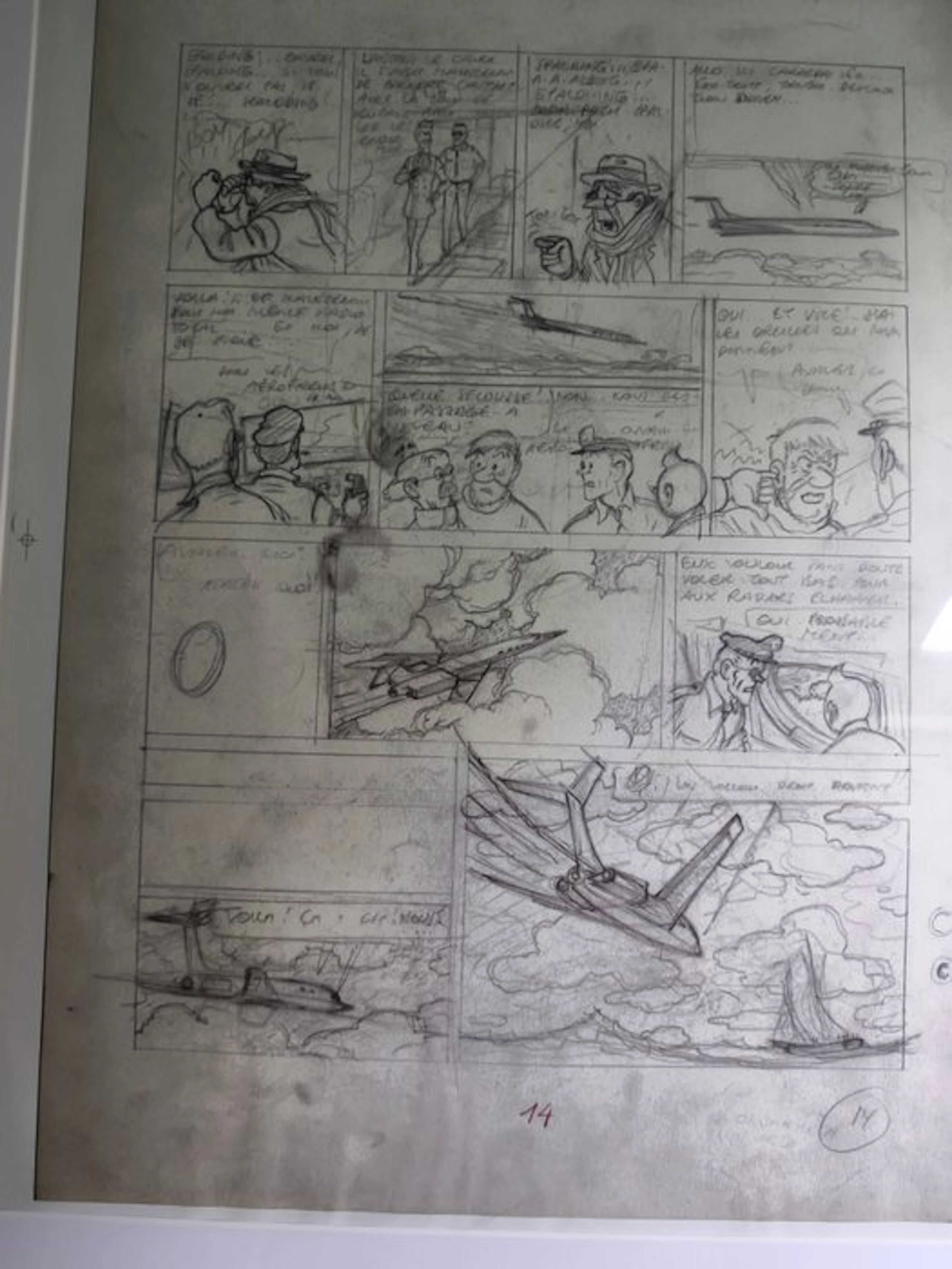 Tintin - Vol 714 pour Sydney - Document d'imprimerie Casterman