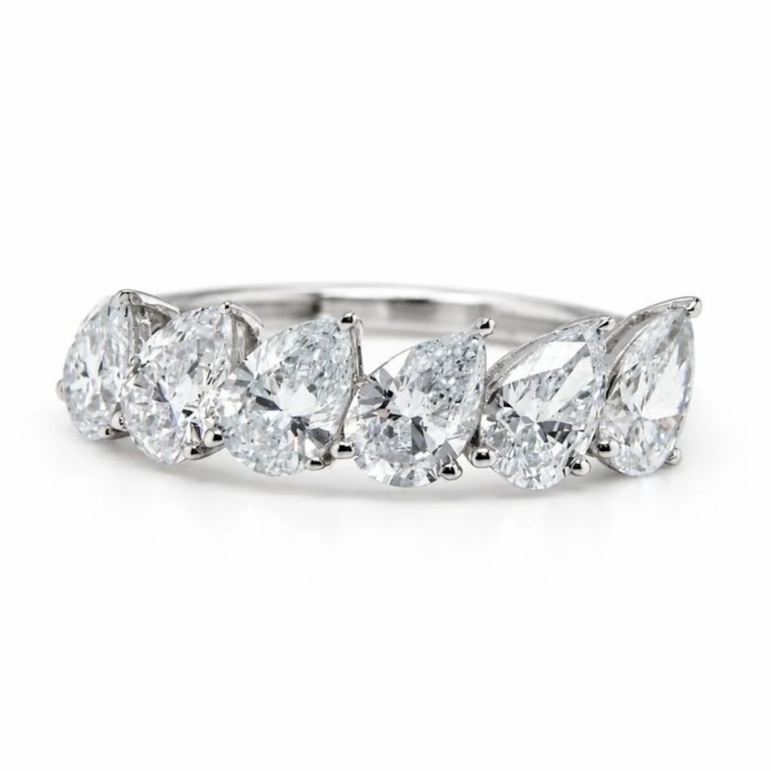 No reserve price - Ring - 14 kt. White gold - 2.23ct. tw. Diamond (Lab-grown)