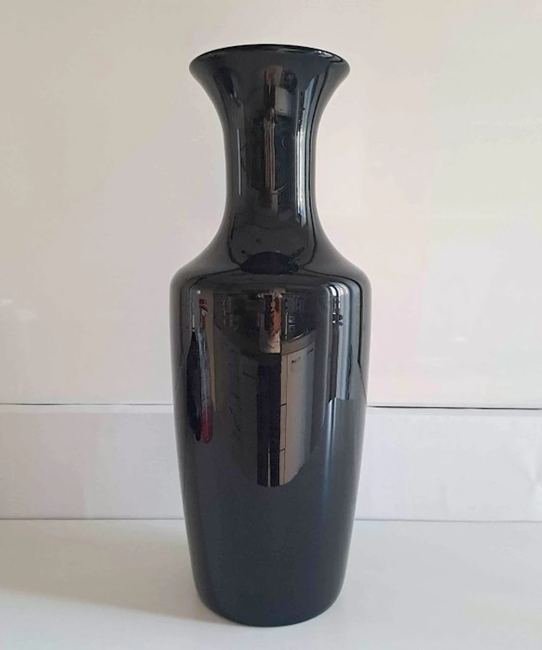 Venini - Vase - Opalino H 46 cm. - Glass, Murano
