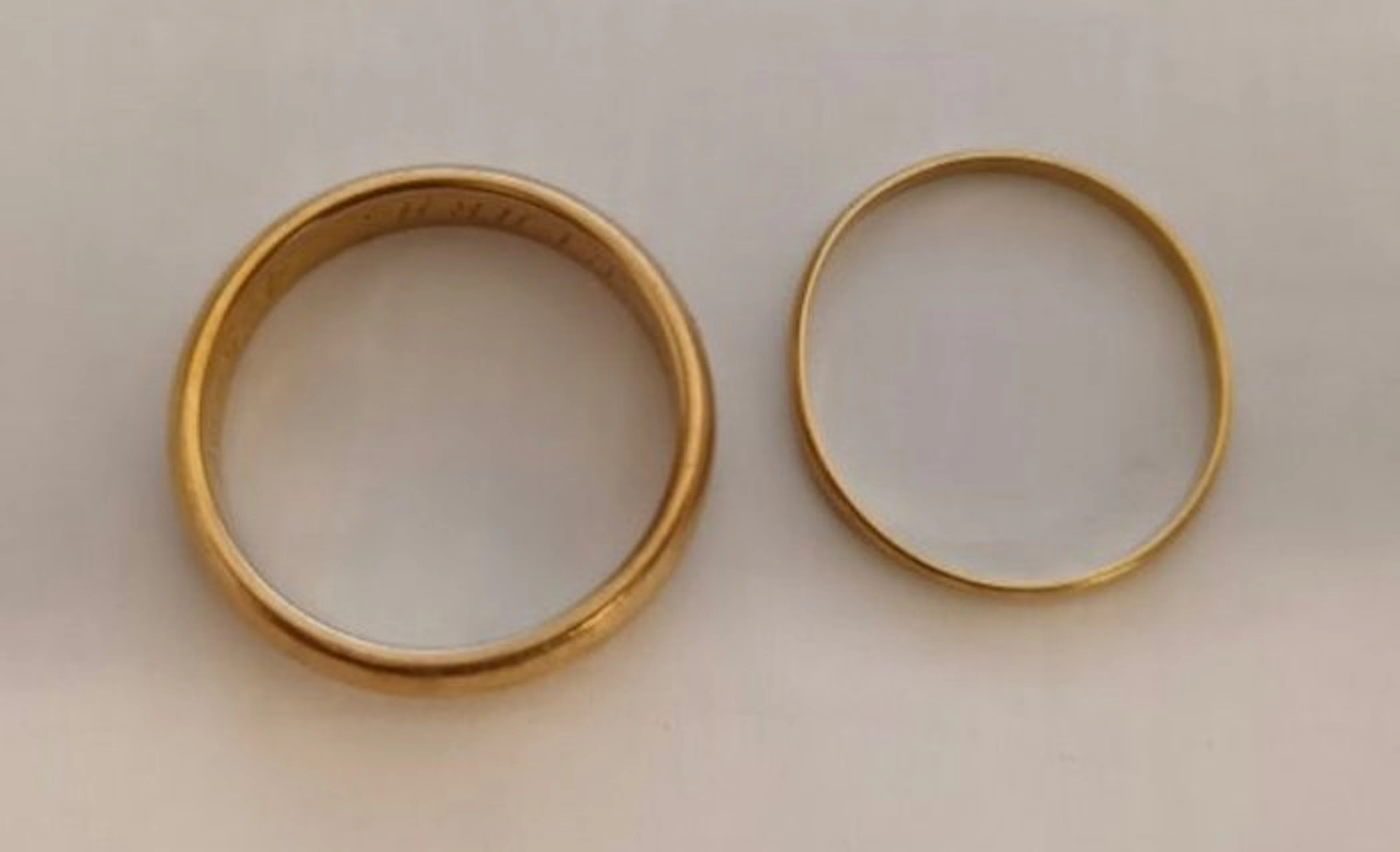 Wedding ring - 18 kt. Yellow gold - 0.00ct. tw.