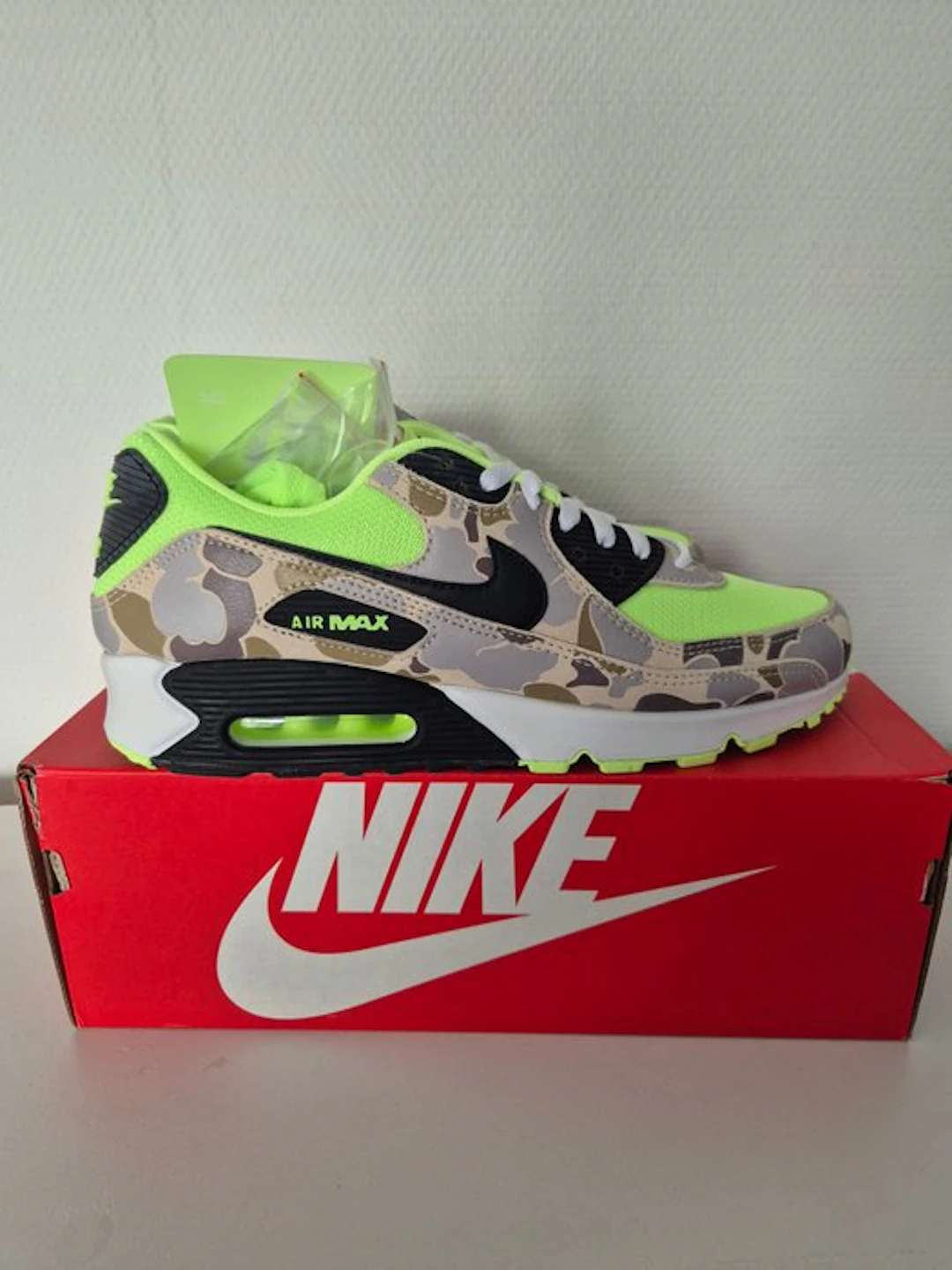Nike - Air Max 90 Ghost Green Duck Camo - Sneakers - Size: EU 45 -