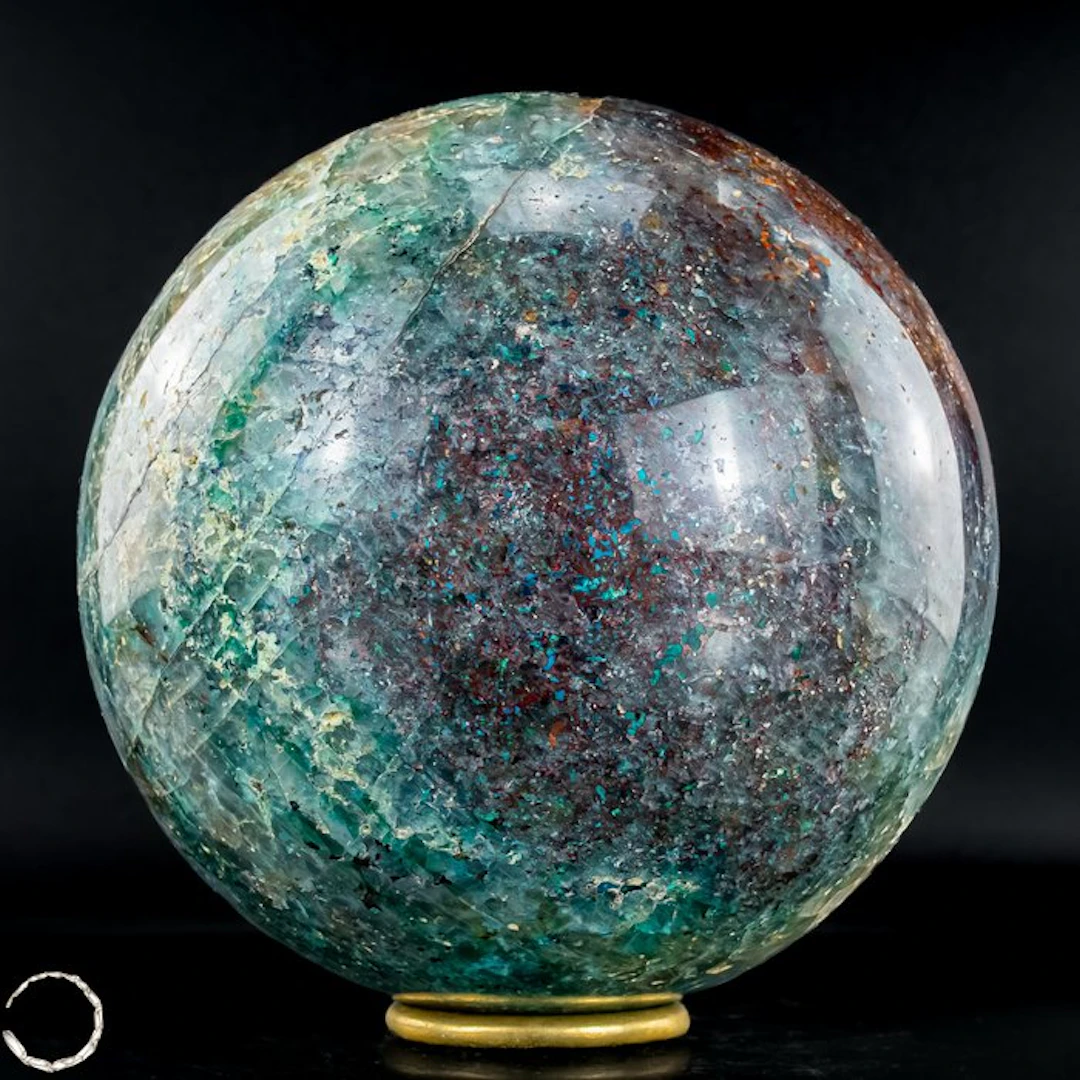 Red & Green Aventurine – an extraordinary ball with a...