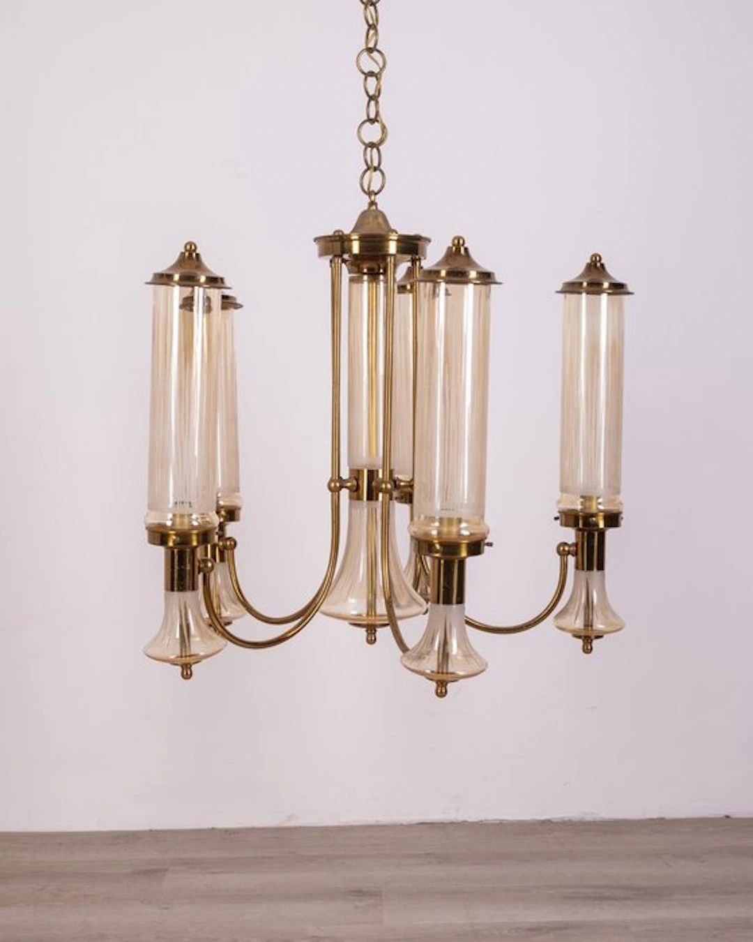 Chandelier - Glass, Brass