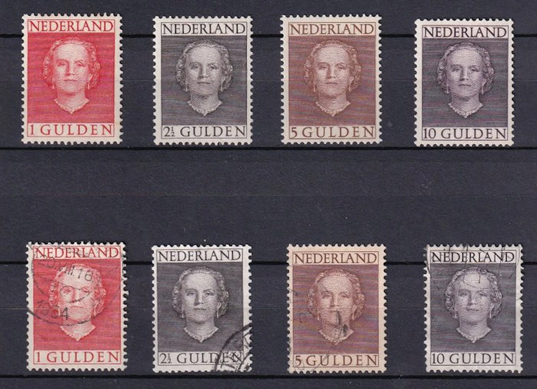 Netherlands 1949 - Juliana 'en face' - NVPH 534 - 537