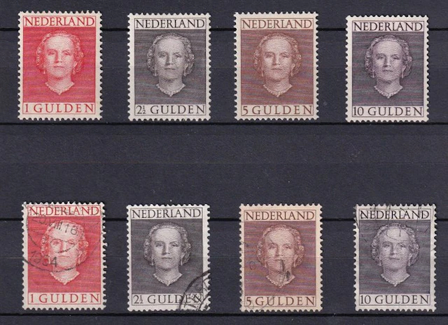 Netherlands 1949 - Juliana 'en face' - NVPH 534 - 537