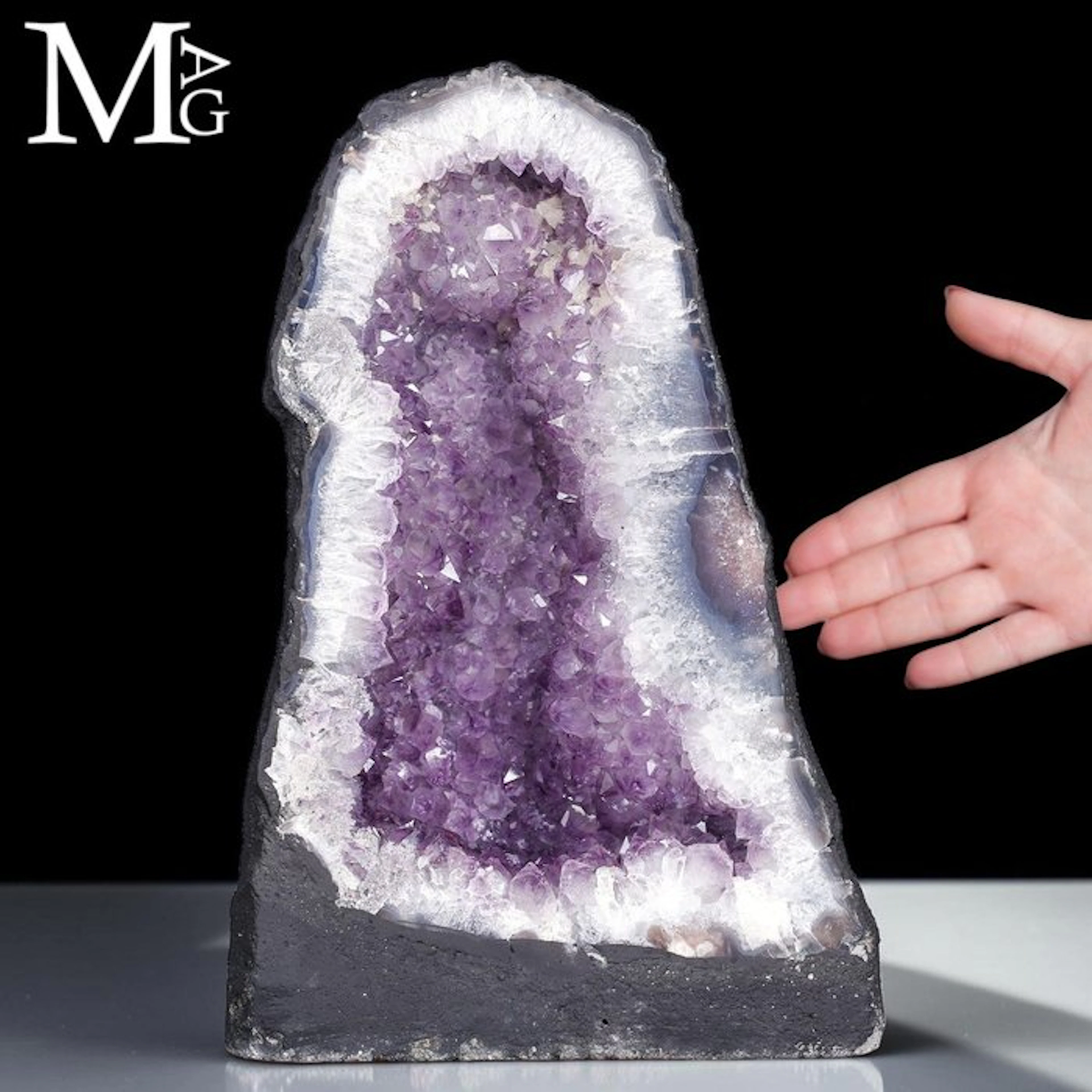 Magnificent Deep Purple Brazilian Amethyst Geode...