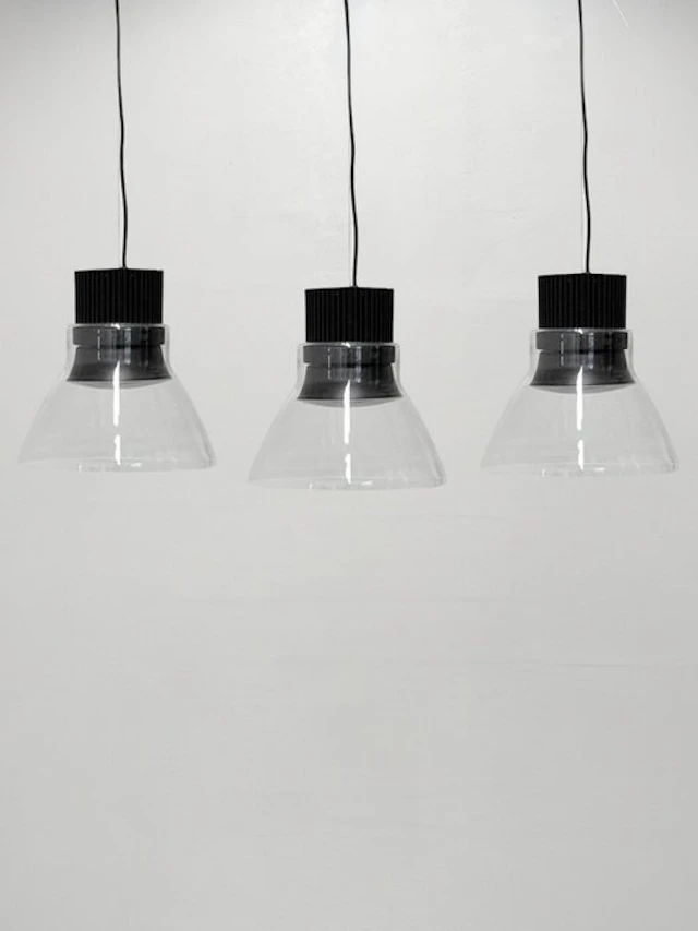 Flos - Piero Lissoni - Hanging lamp (3) - Light Bell + Glass Reflector - Steel
