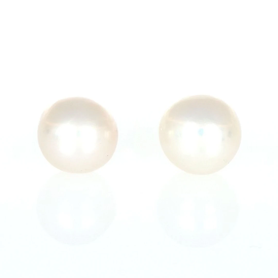 No reserve price - Earrings - 18 kt. White gold Pearl