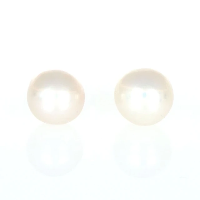 No reserve price - Earrings - 18 kt. White gold Pearl