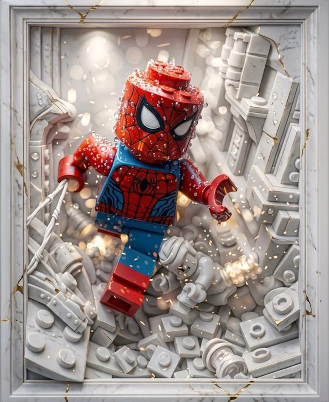 Makayhos - [Canvas] Arachnid Avenger – Urban Stone