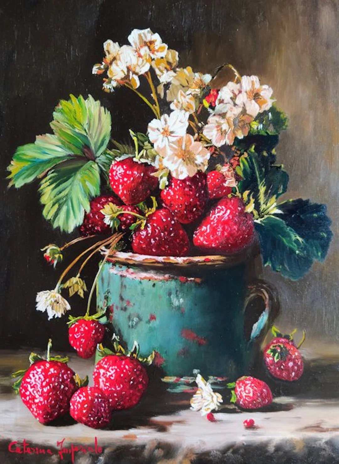 Caterina Imperiale (1962) - Vaso con fragole