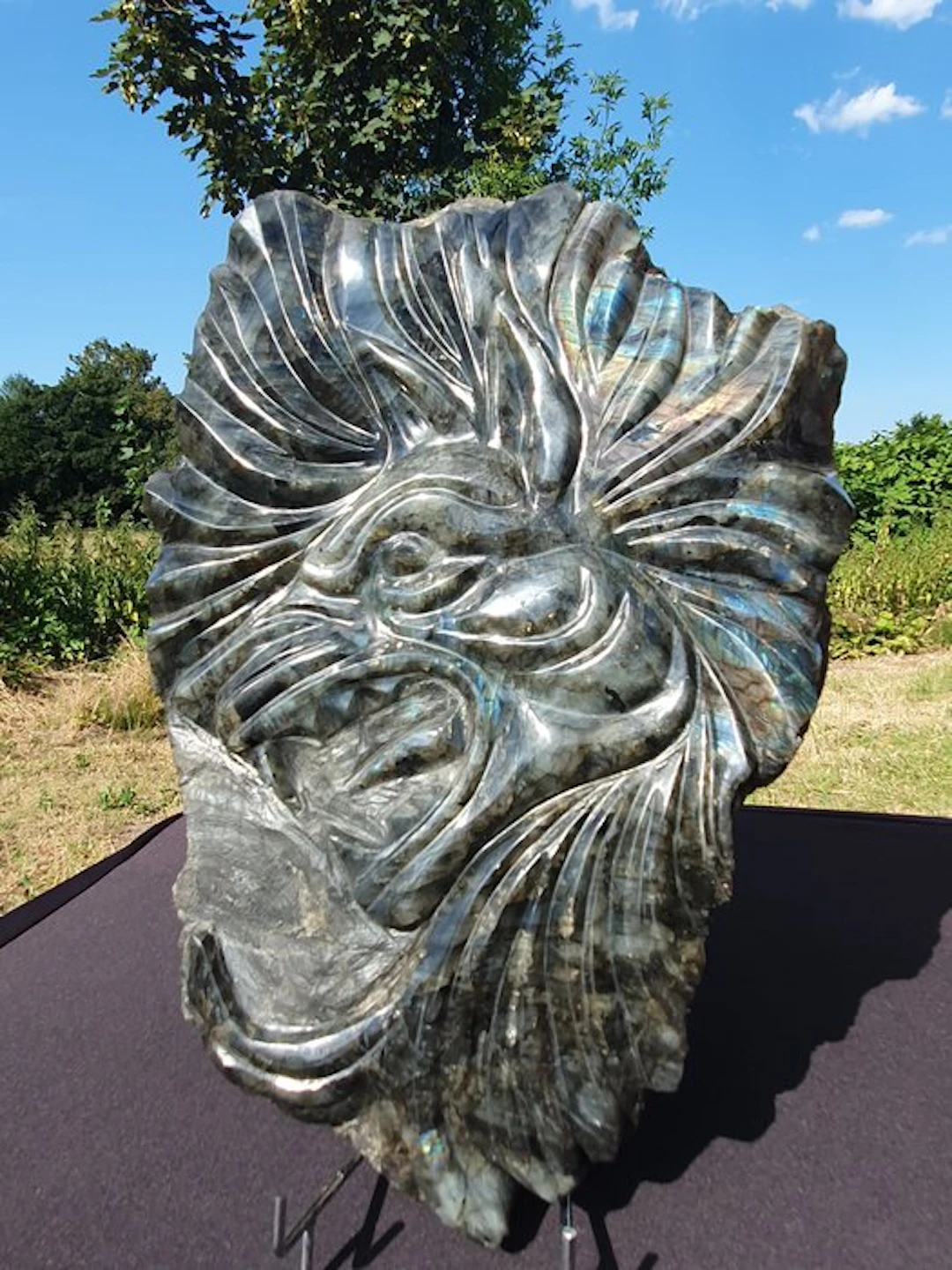 One of a kind Labradorite handmade Sculpture...