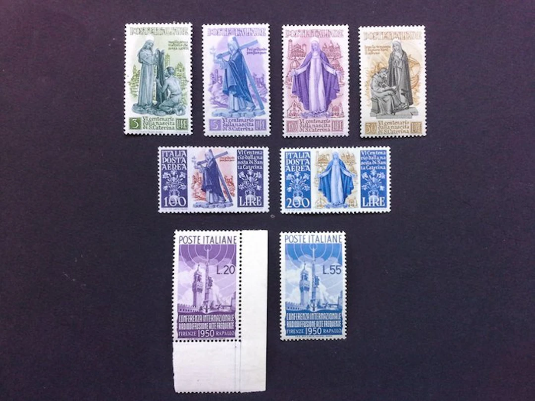 Italian Republic 1948/1950 - 3 Complete Series Santa...