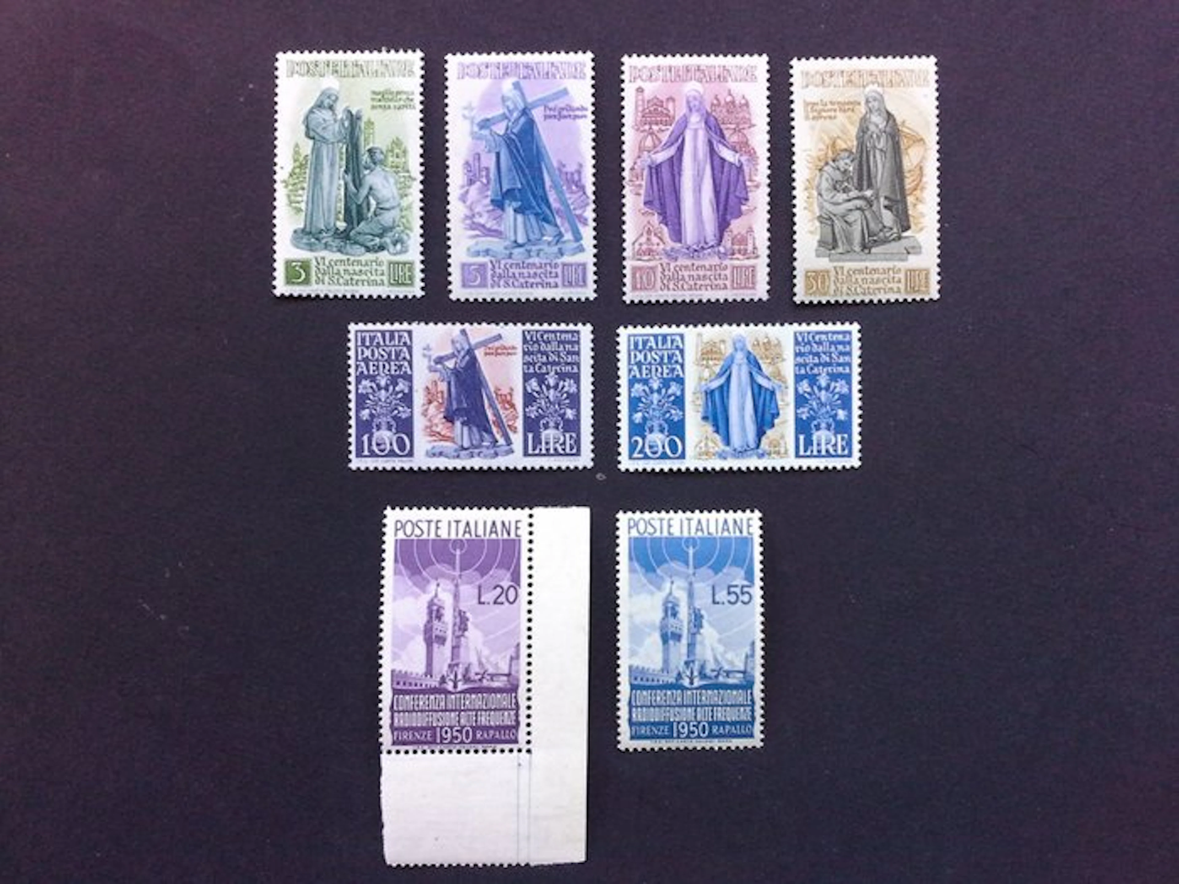 Italian Republic 1948/1950 - 3 Complete Series Santa...