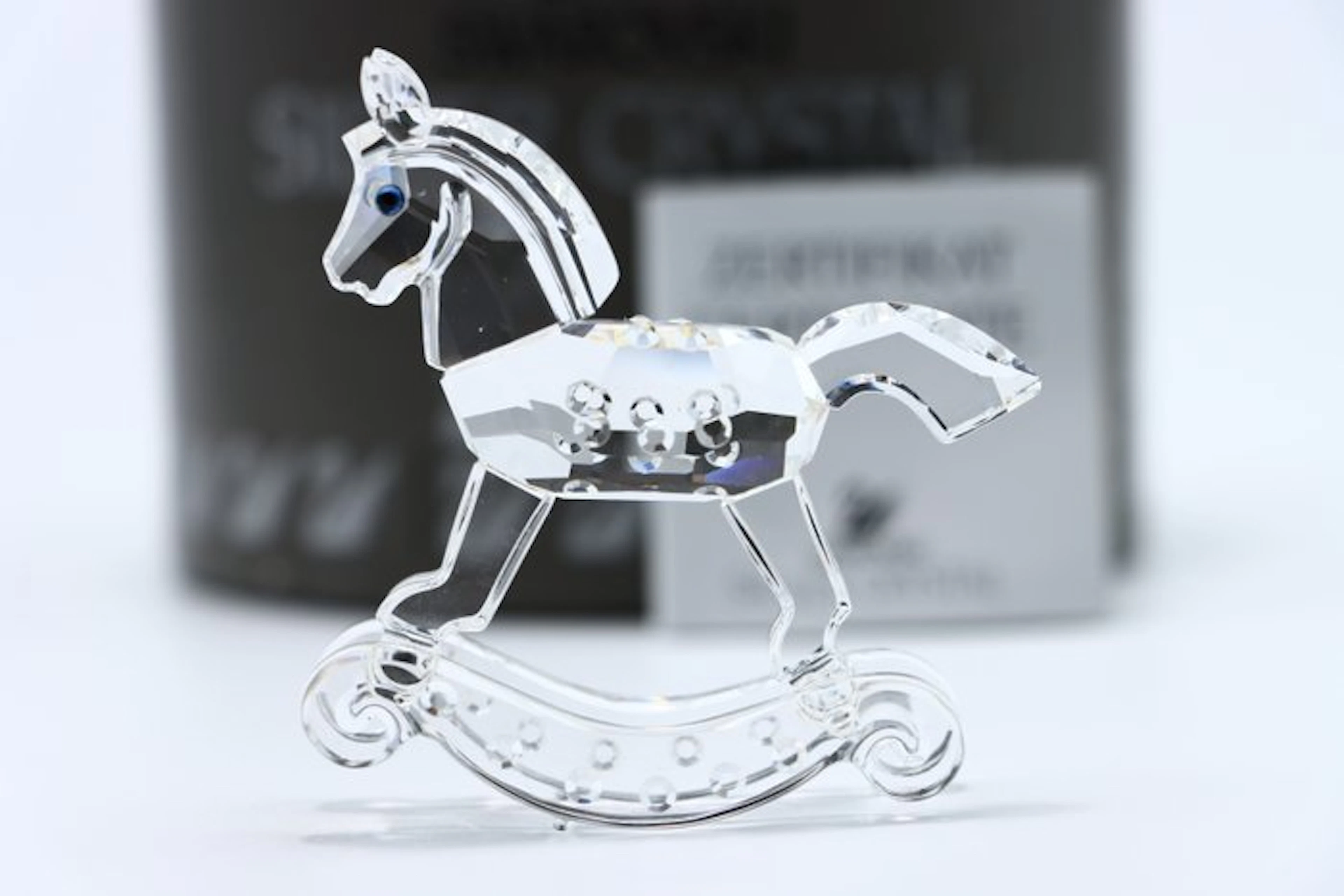 Figure - Swarovski - Hobbelpaard (Boxed + certificate) - Crystal
