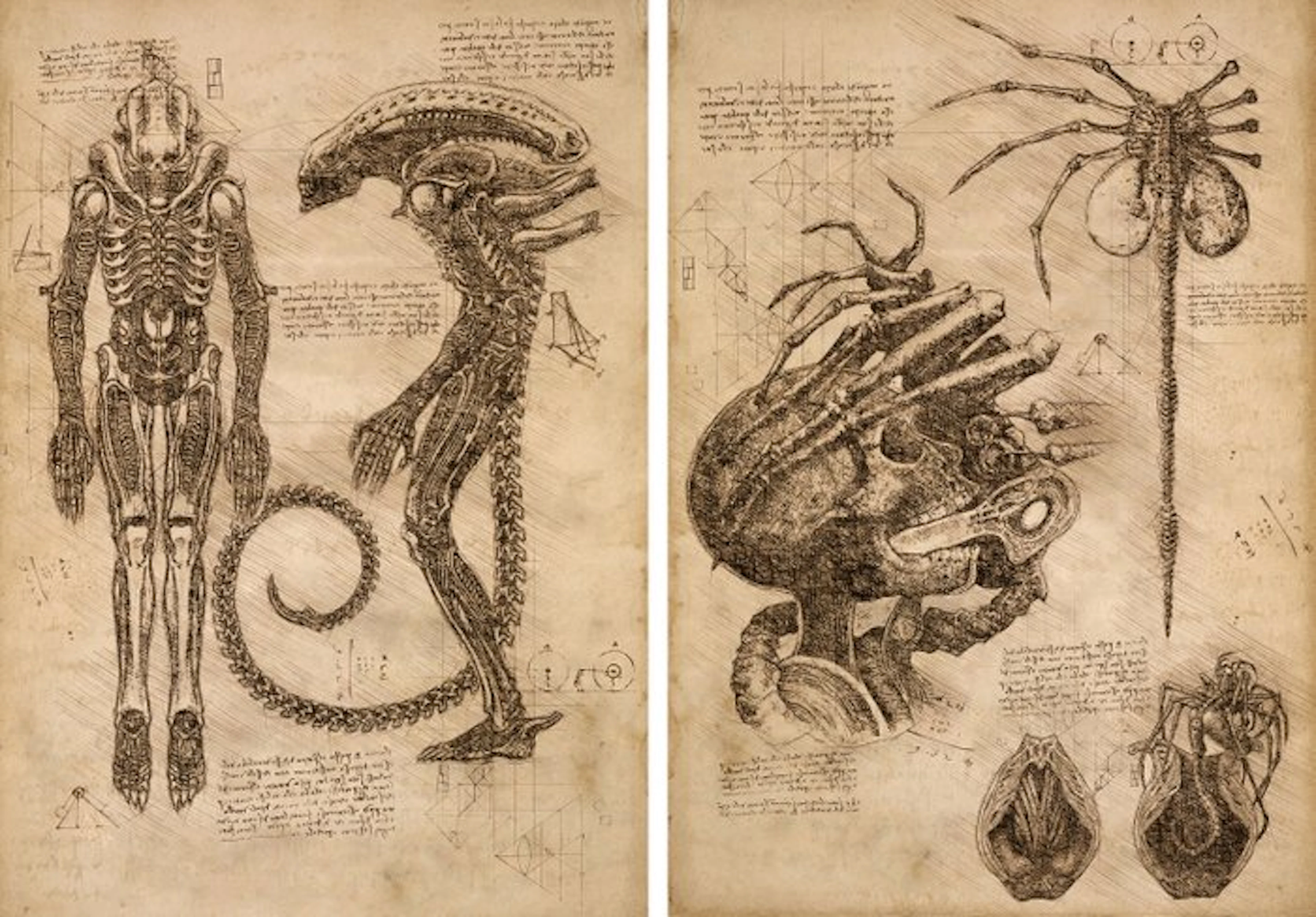 Boriani - 2x Alien, DaVinci, limited edition 18/20