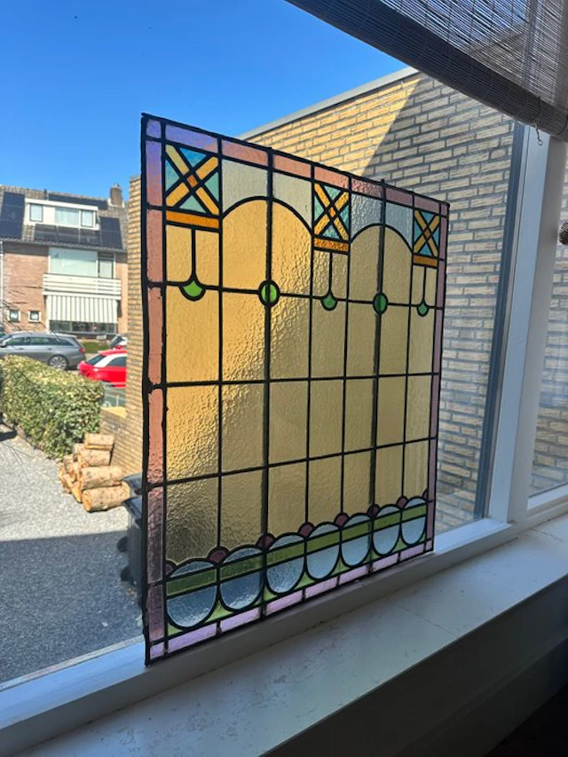 Art Deco Stained glass window - Part of a series of...