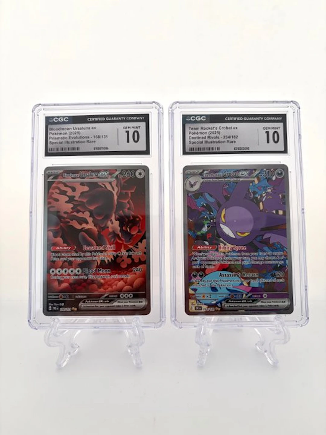 Pokémon - 2 Graded card - Bloodmoon Ursaluna ex & Team...
