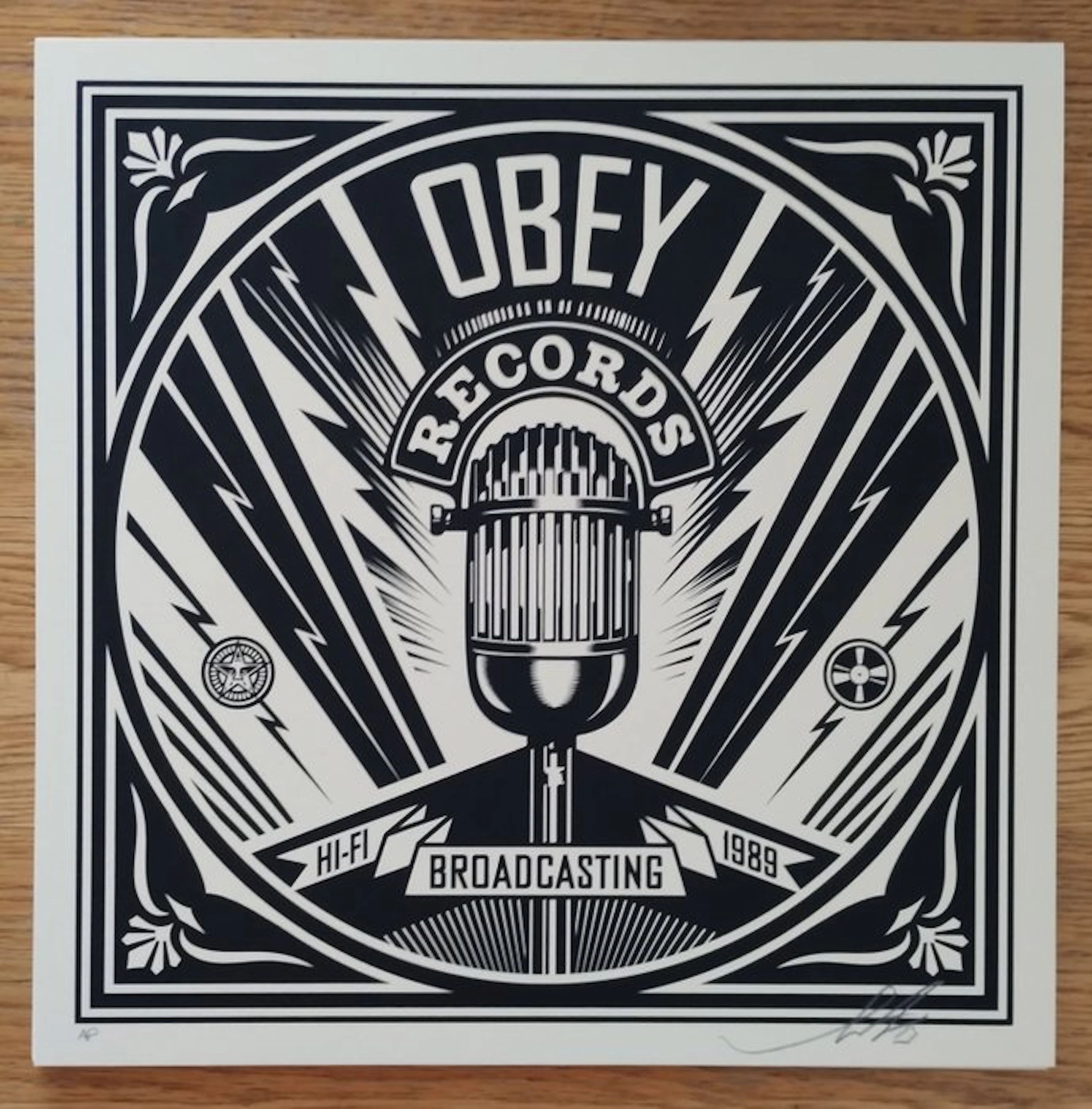 Shepard Fairey (OBEY) (1970) - Mic Check (artist proof) No Reserve