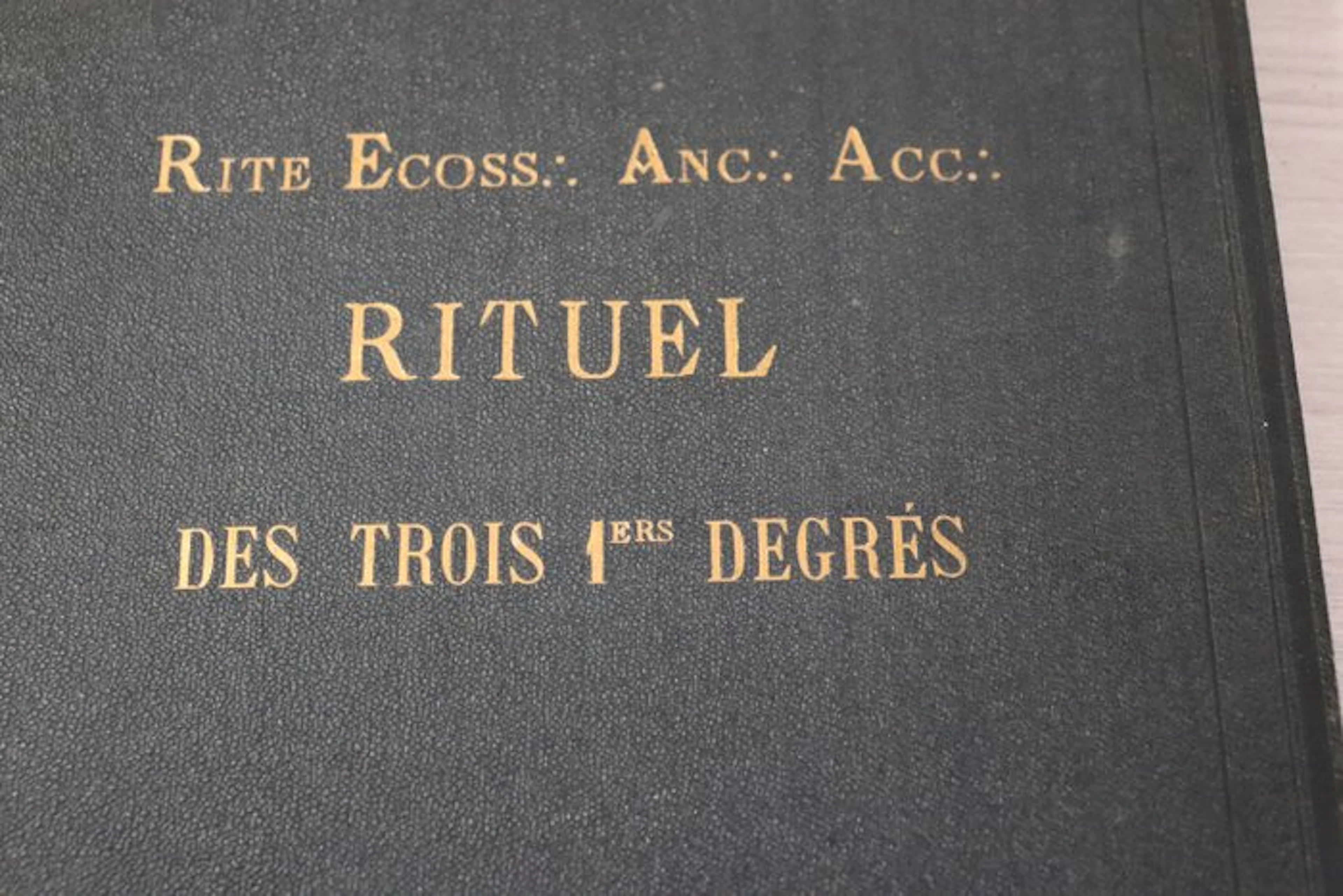 Anonyme - Rituel des trois 1ers degrès symboliques de la...