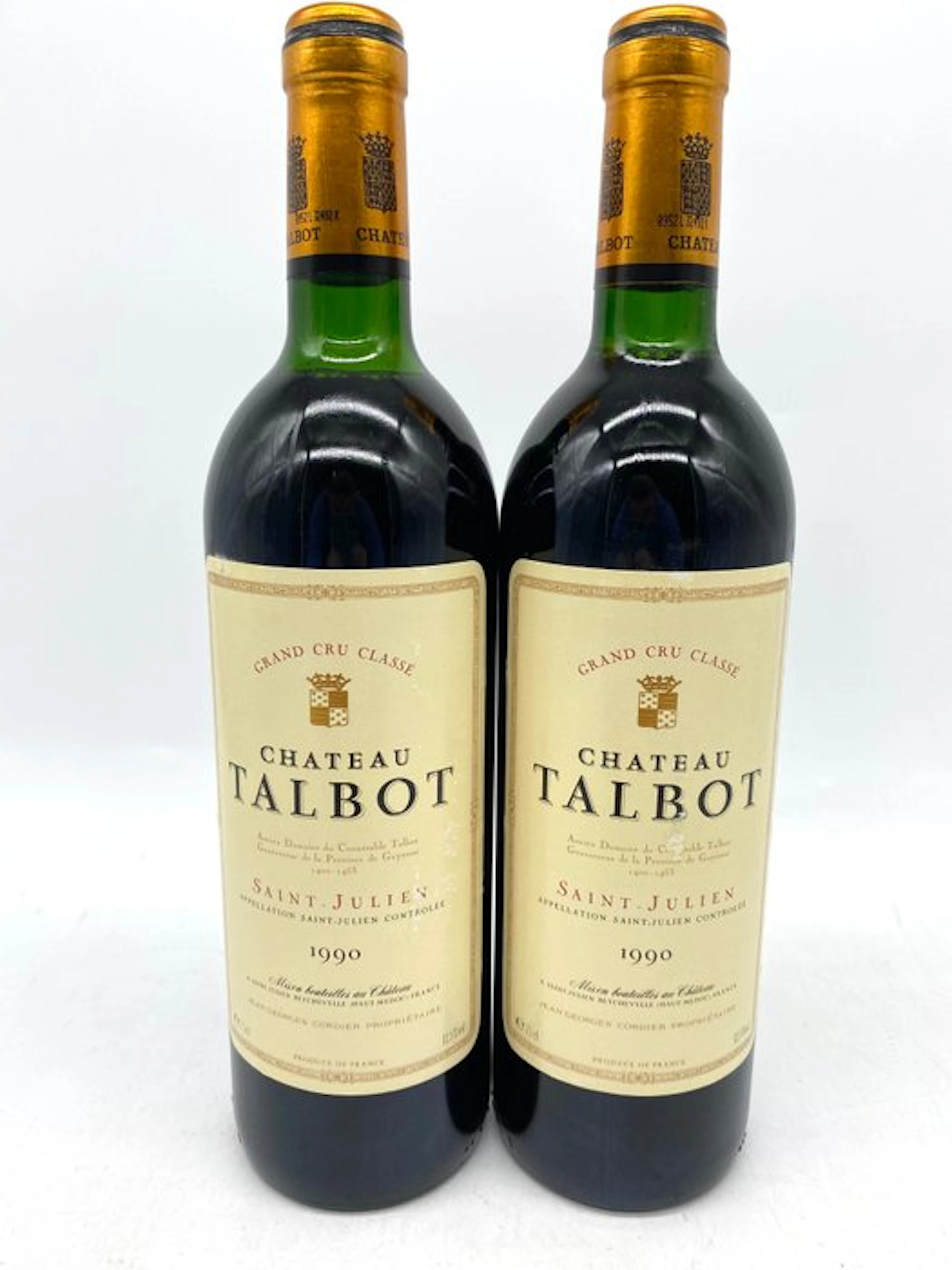 1990 Chateau Talbot - Saint-Julien 4ème Grand Cru Classé - 2 Bottles (0.75L)
