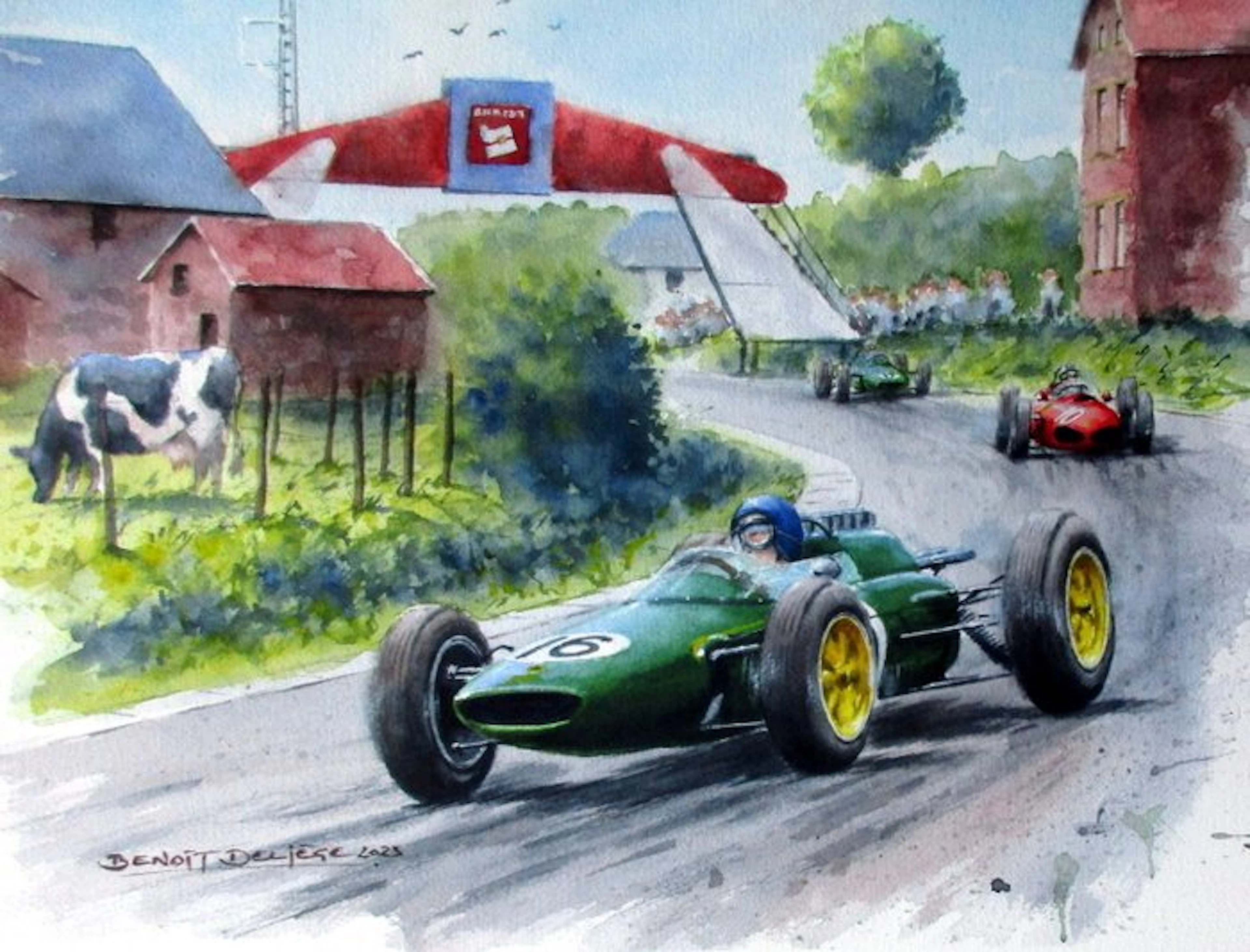 Lotus-Climax 25 #16 - Jim Clark - Belgian Grand Prix 1962...