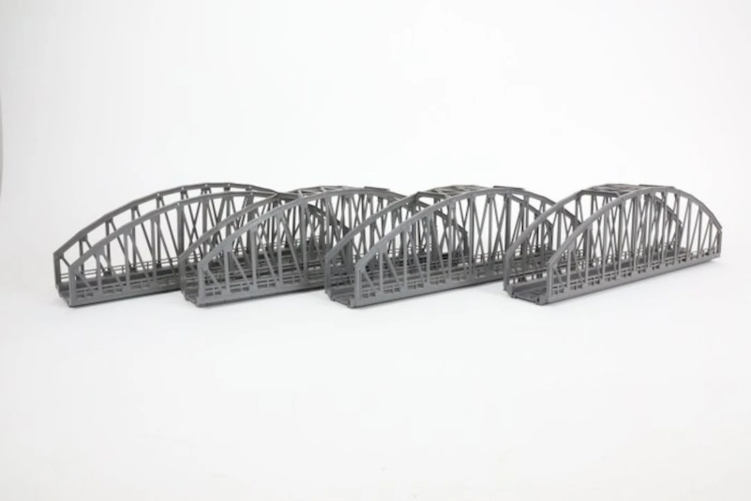 Märklin H0 - Model train bridge parts (4) - K/M rails bridge parts plastic