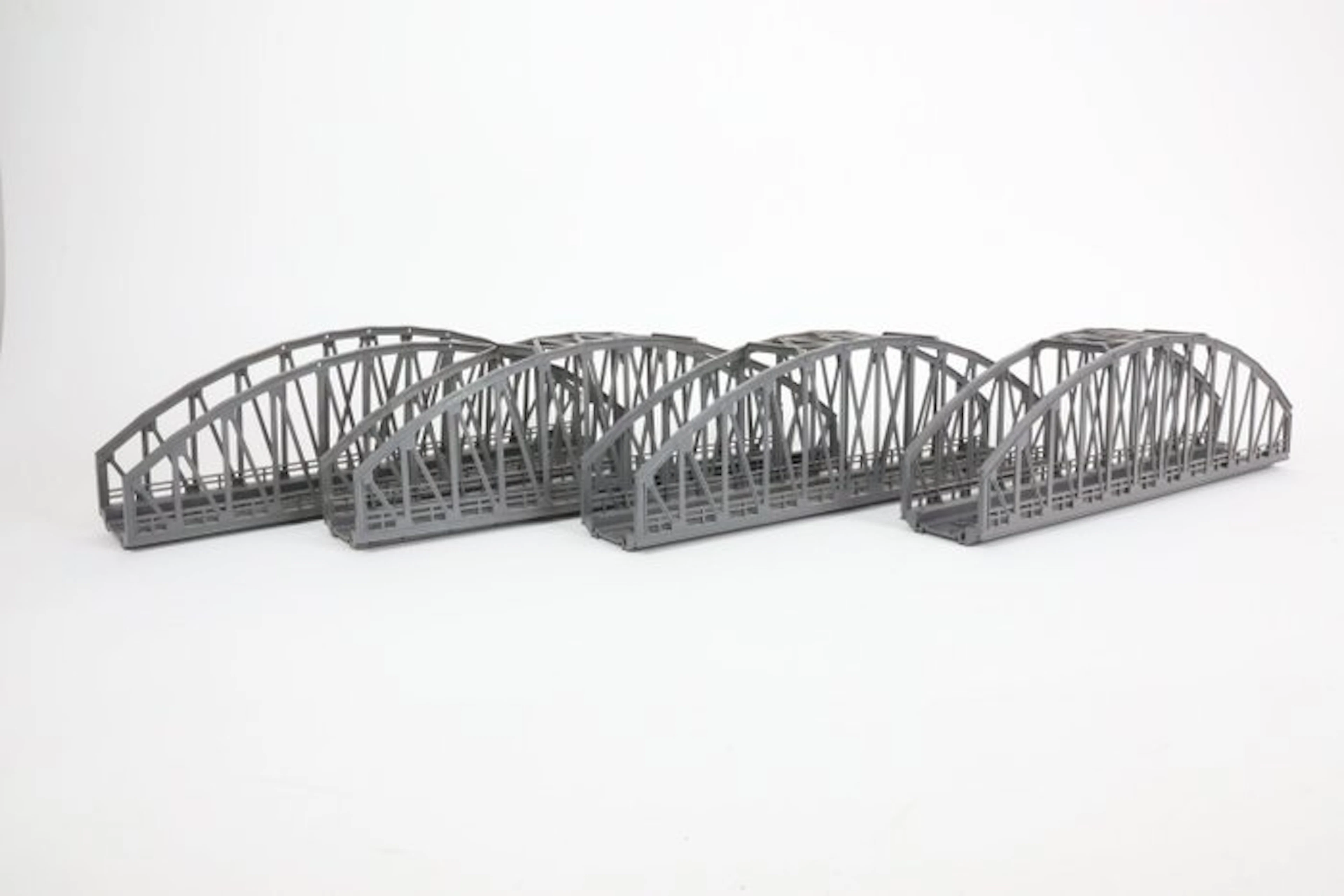 Märklin H0 - Model train bridge parts (4) - K/M rails bridge parts plastic