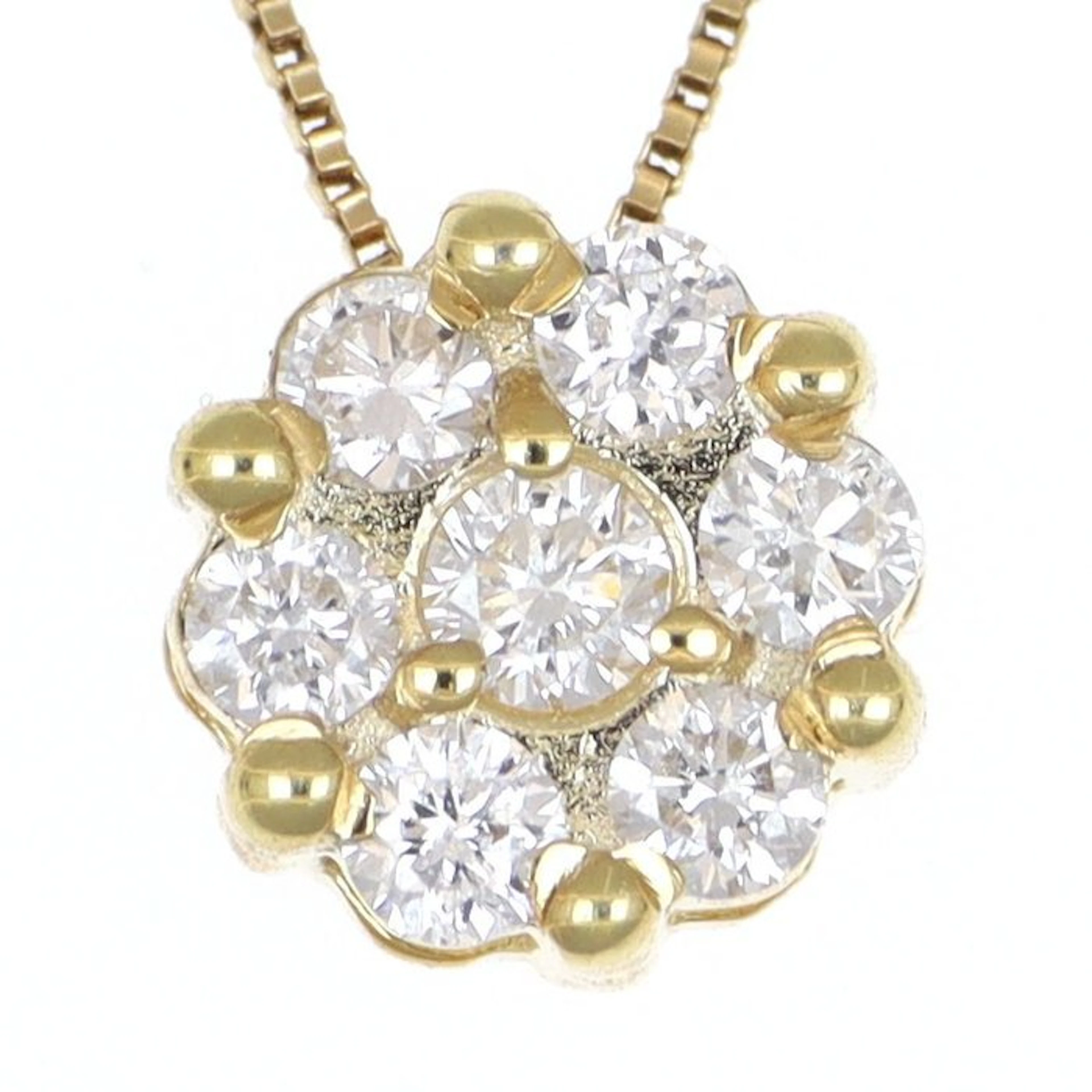 No reserve price - Necklace with pendant - 18 kt. Yellow gold Diamond (Natural)