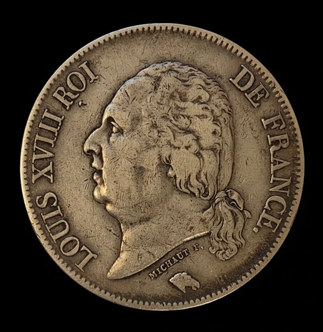 France. Louis XVIII. 5 Francs 1824-I, Limoges (No reserve price)