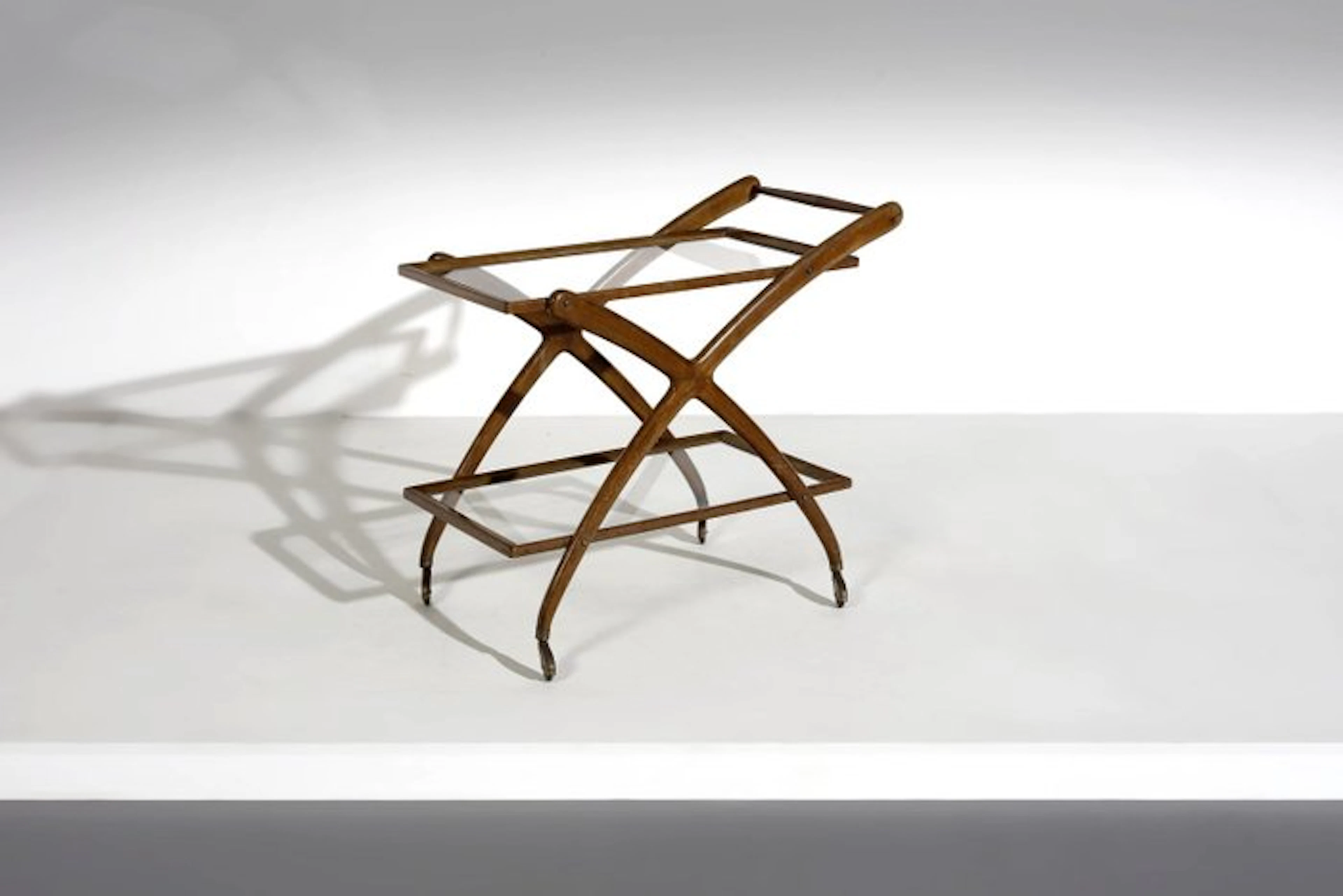 Serving trolley - Wood, Glass, Metal - Carrello bar