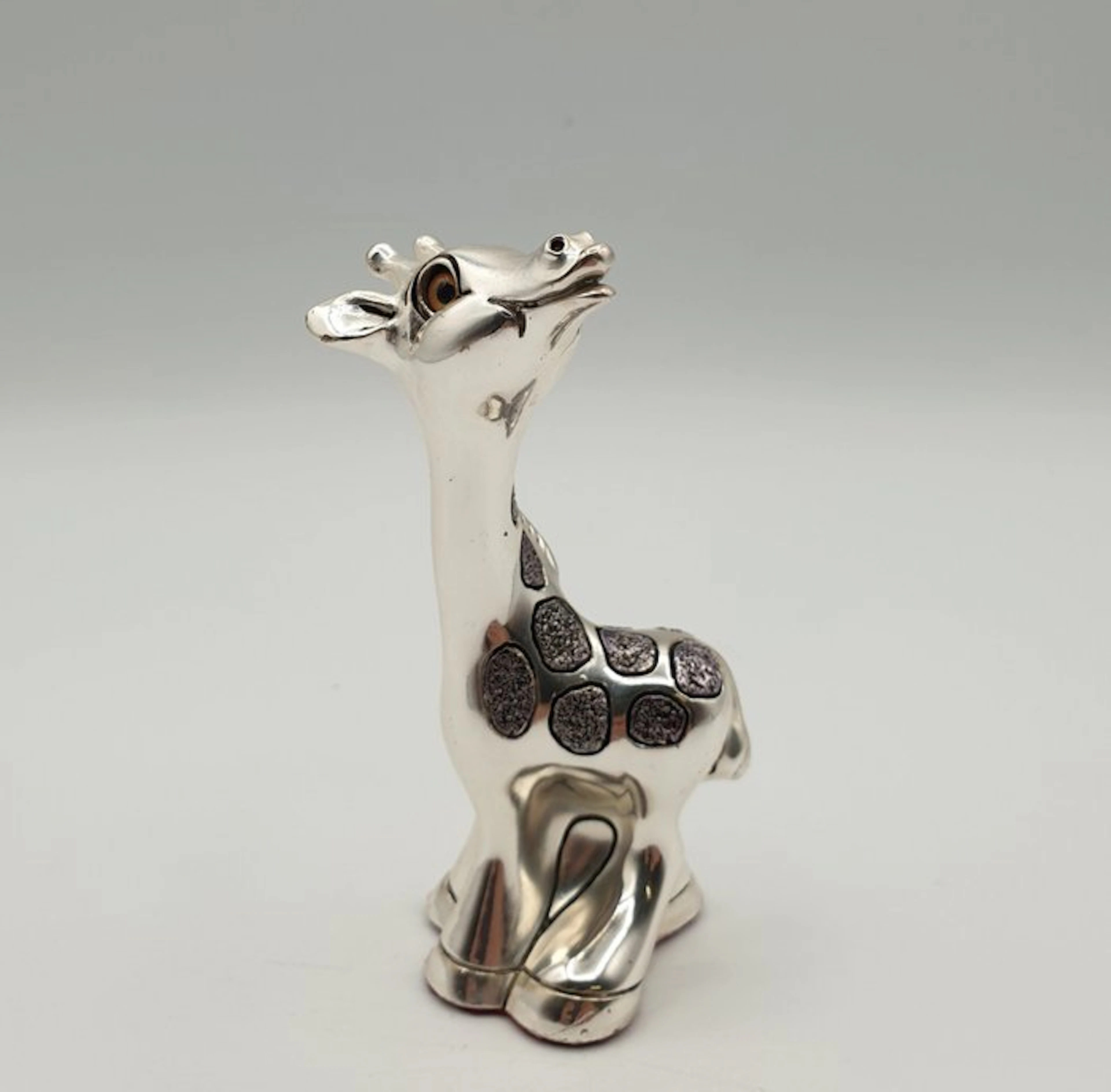 Giraffa rivestita in Argento - Figurine - Silver-plated