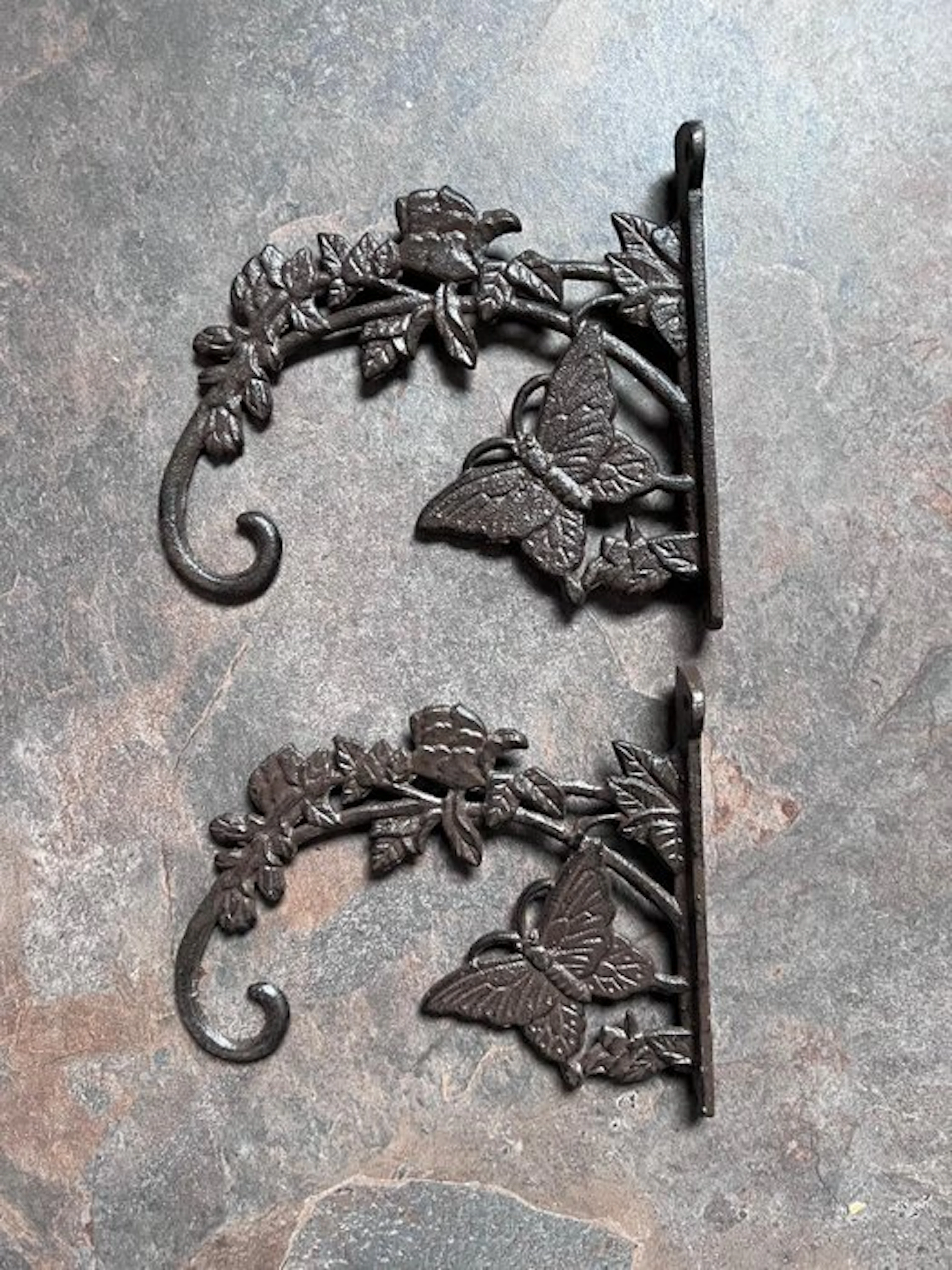 Decorative ornament (2) - Europe - 2 butterfly wall hooks