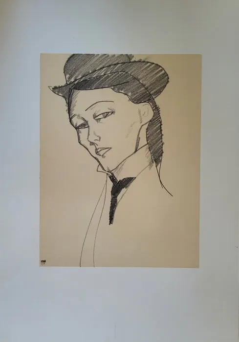 Amedeo Modigliani (1884-1920), after - L'amazone tête et buste de trois quarts