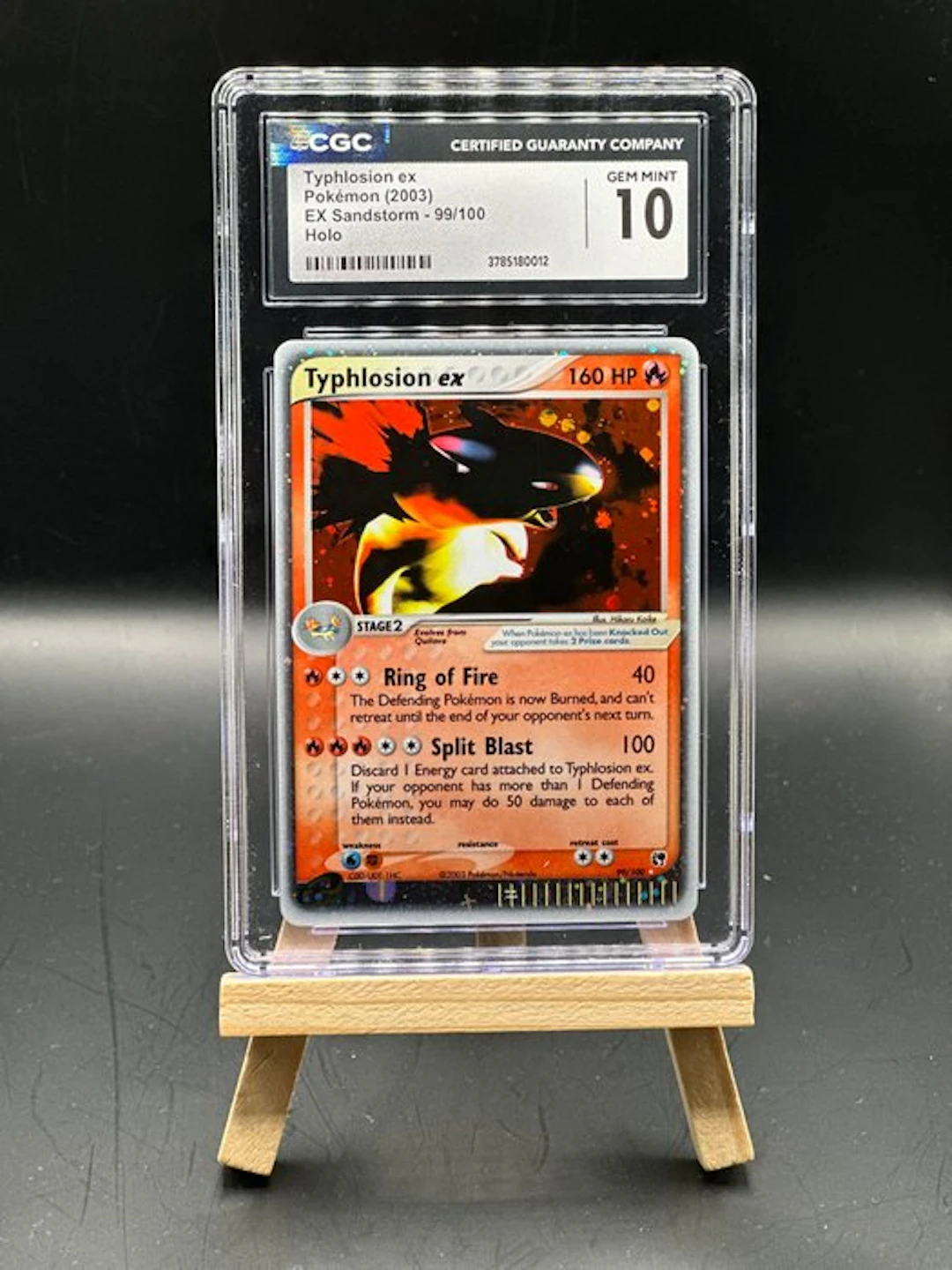 Pokémon - 1 Graded card - Typhlosion Holo - CGC 10 - EX - EX Sandstorm